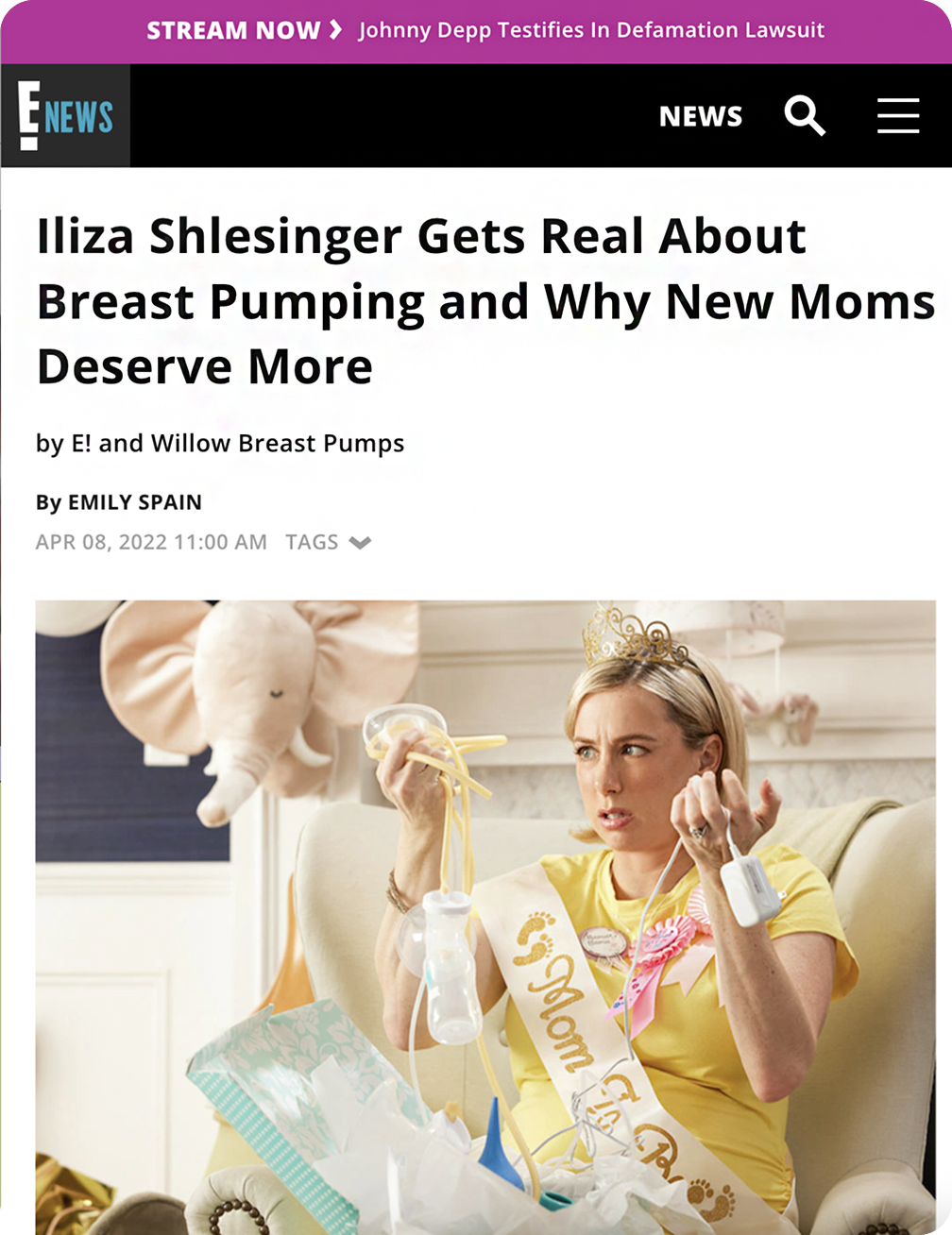 Iliza Shlesinger Gets Real About Breast Pumping and Why New Moms Deserve More