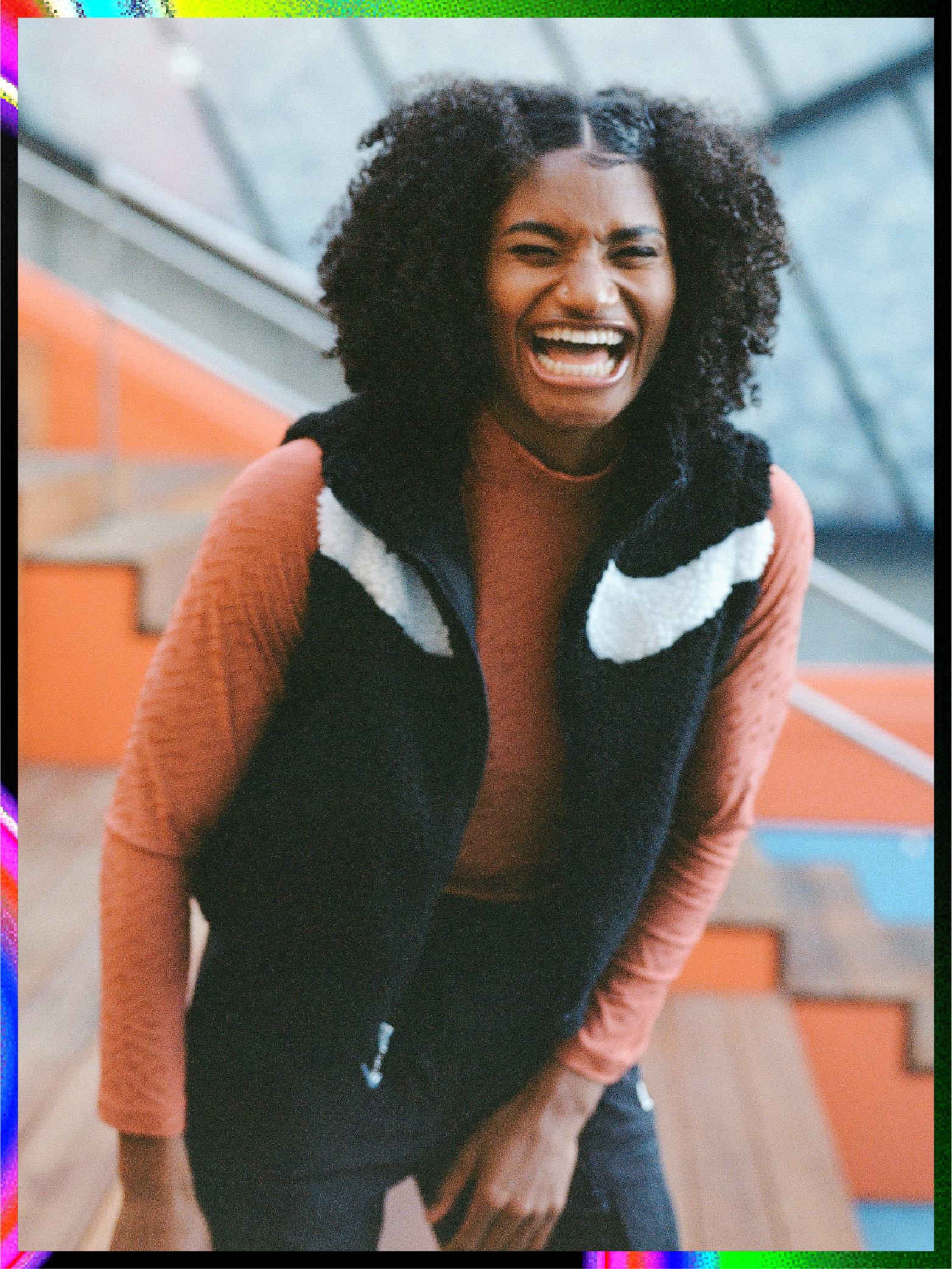 Anna Cockrell laughing