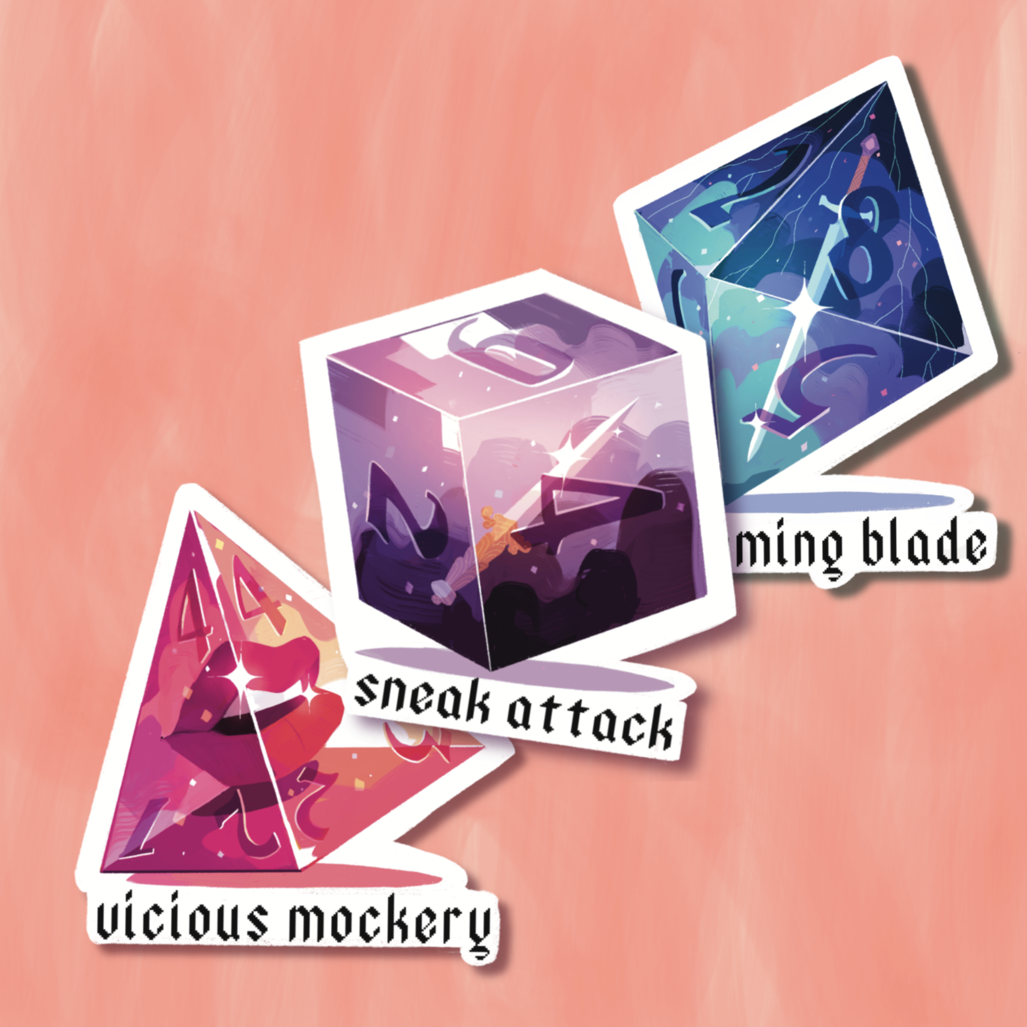 Dice Sticker Pack