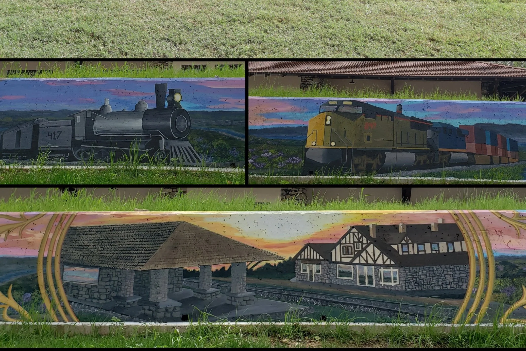 Hollister, Mo - Trains Mural