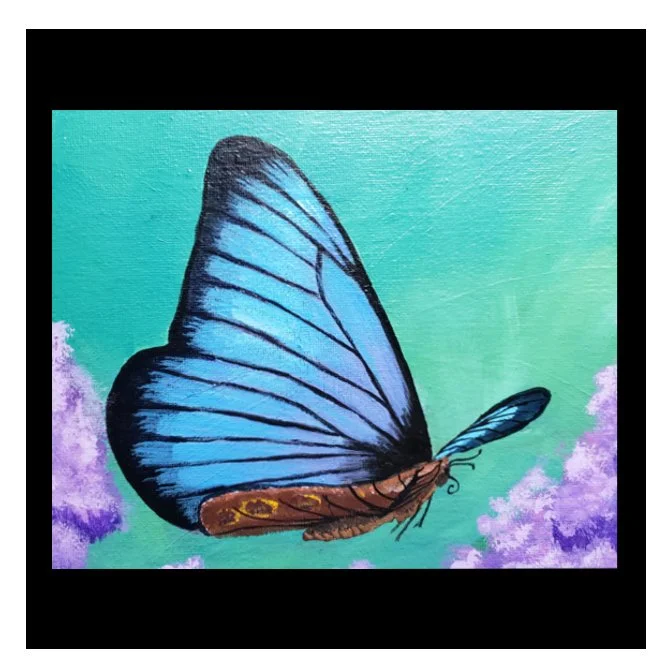 Lilacs and Blue butterfly.jpg