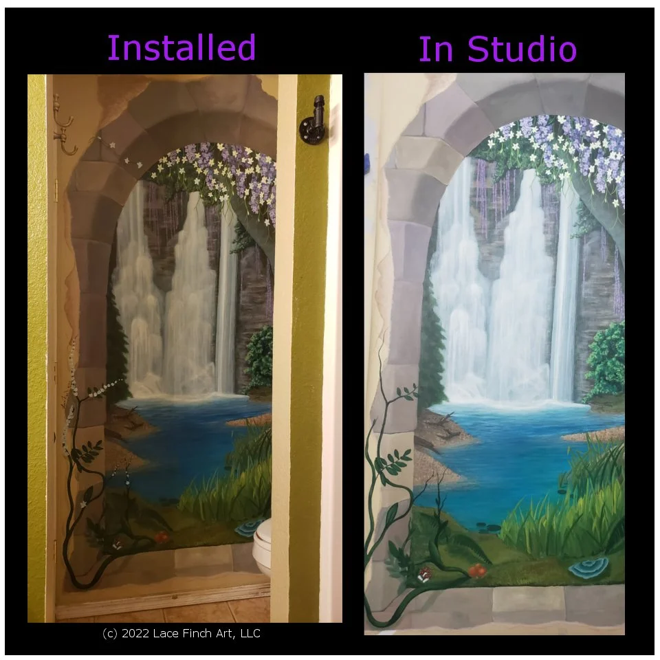 Waterfall Oasis Installed vs Studio Light.jpg