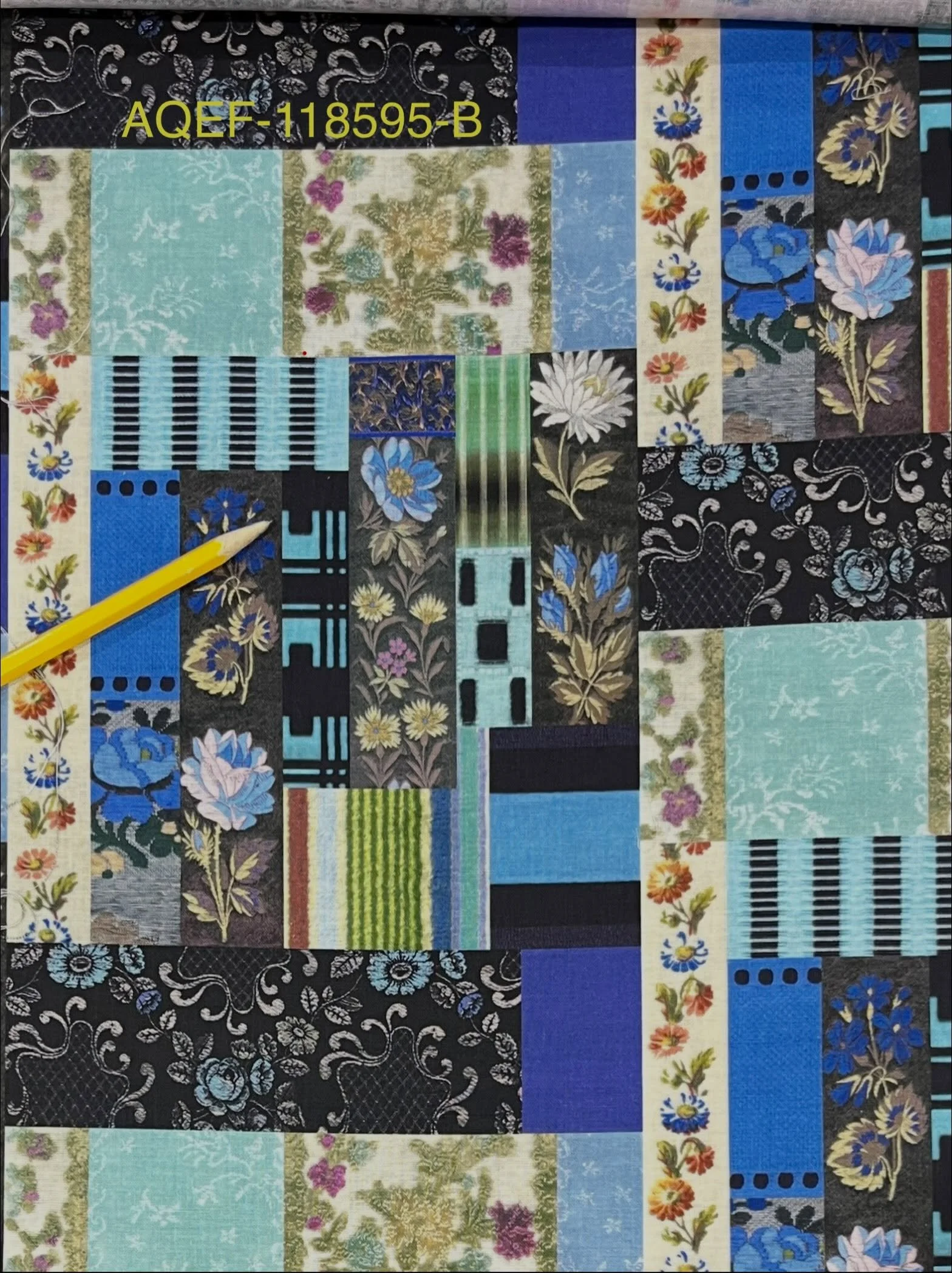 If you see it here it&rsquo;s in stock and ready to ship. Digital print collage on luxurious cotton sheeting. From Yuwa.
&bull;
&bull;
#yuwafabric #orimonoimportsquiltingcottons #collageprint