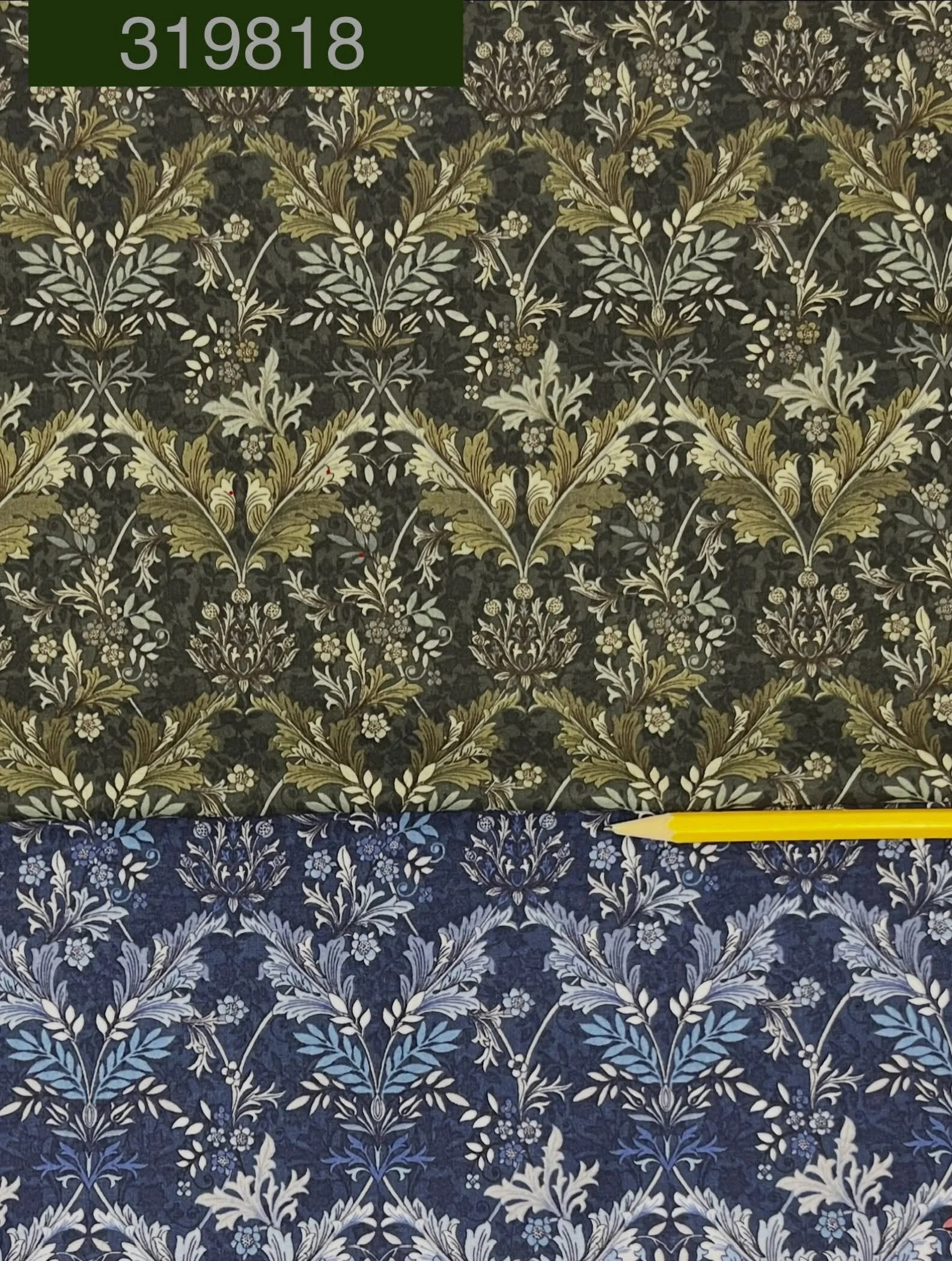 If you see it here, it&rsquo;s in stock and ready to ship. Morris-esque geometric floral on a luxurious cotton shirting. From Yuwa.
&bull;
&bull;
#williammorrisinspired #yuwafabric #orimonoimportsgarmentfabric