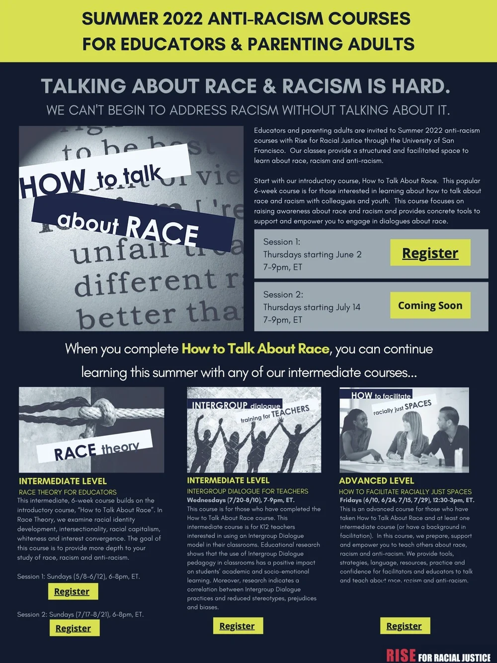 Summer 2022 Anti-Racism Courses — Alma Partners