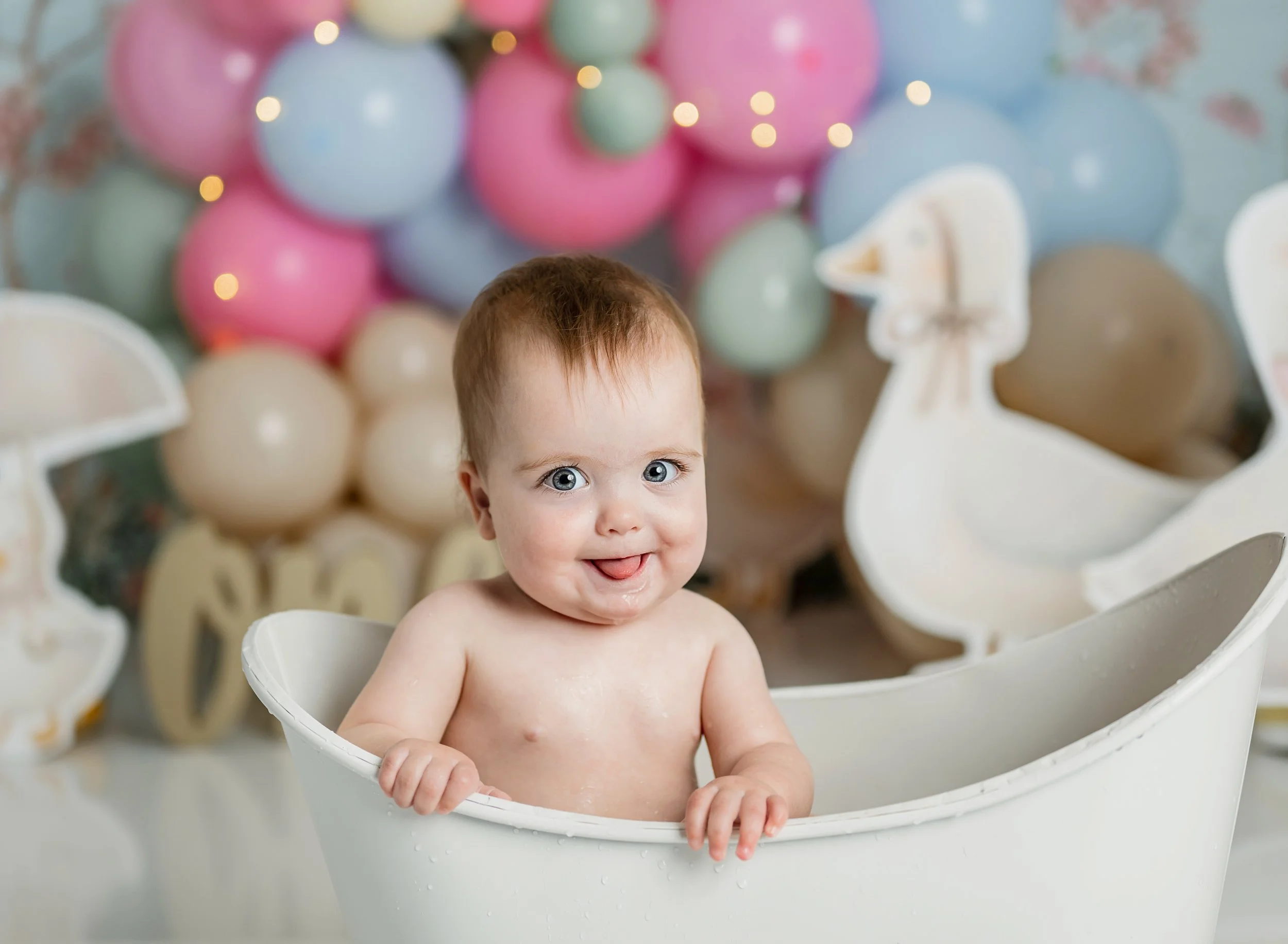 Baby's first birthday photo shoot