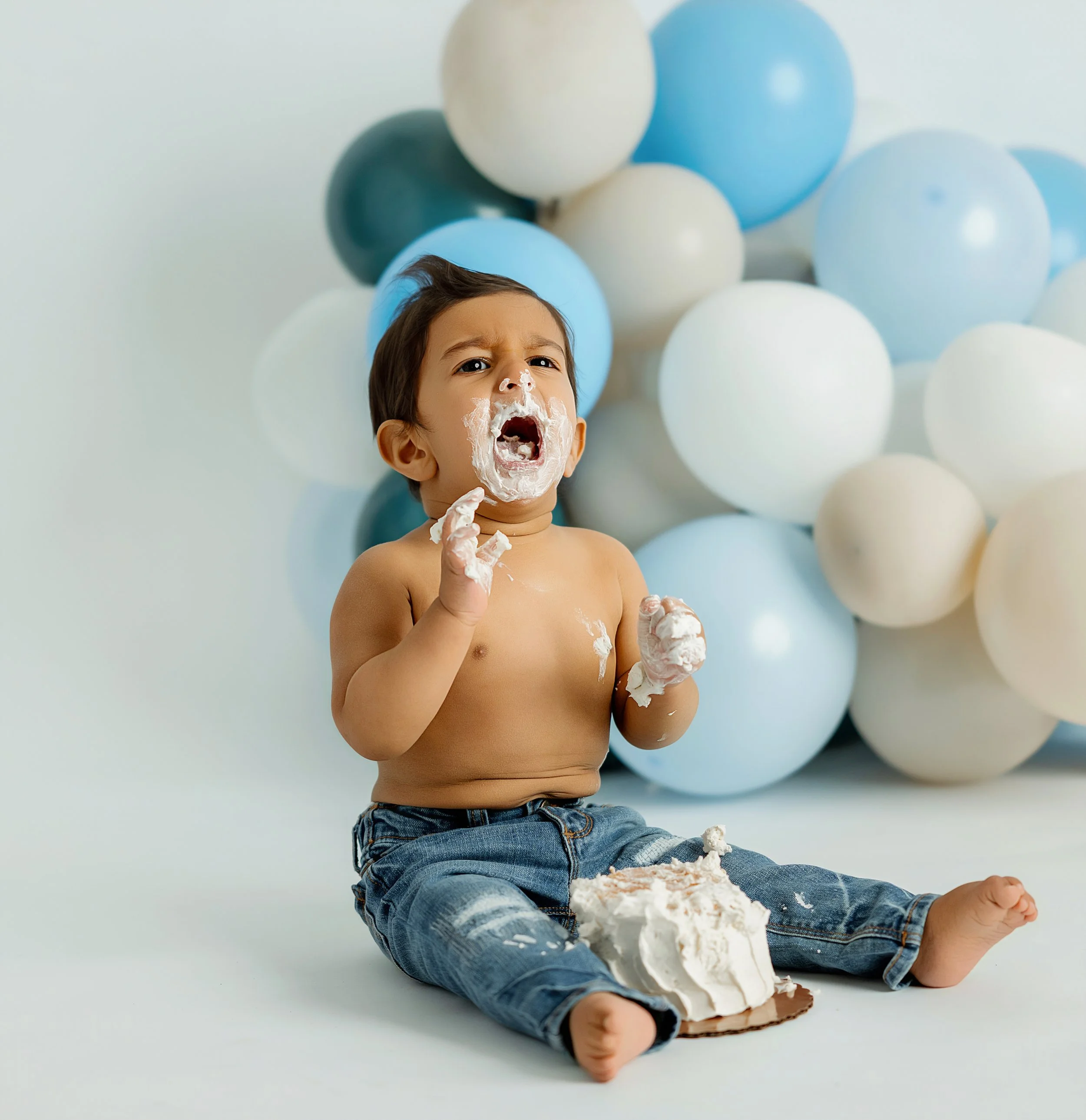 cake smash in syracuse studio 