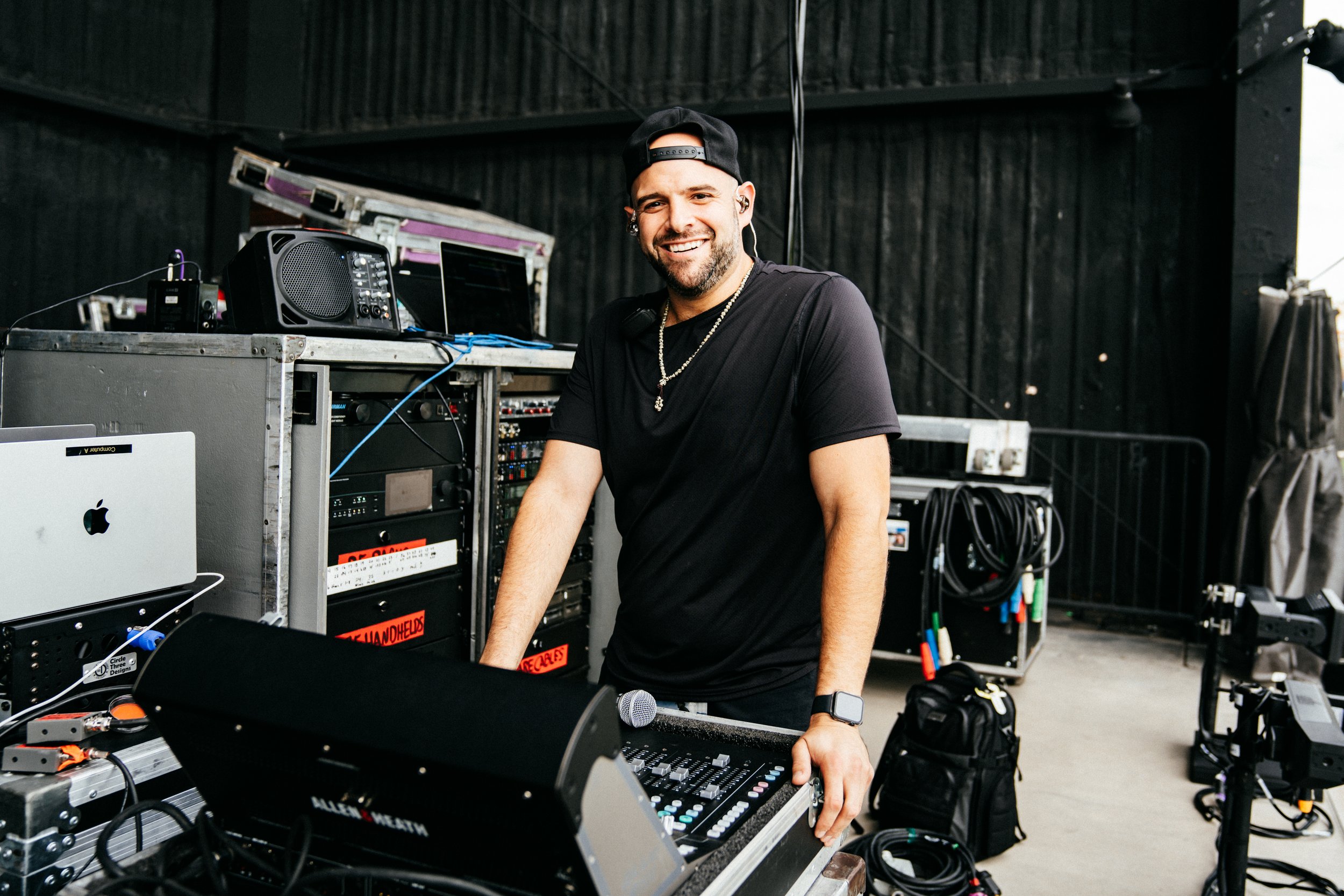 Phil Silverberg working in live production