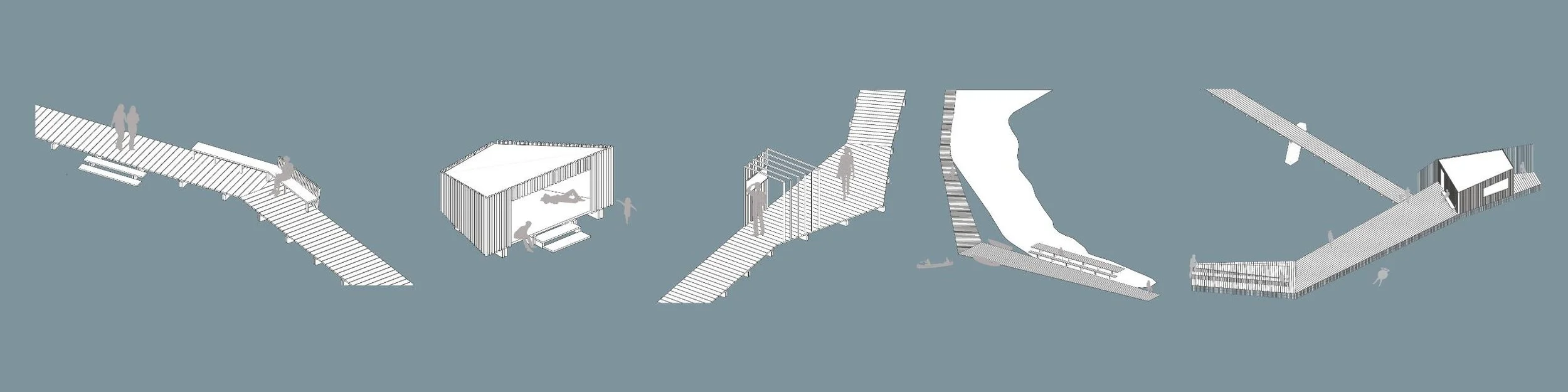  I området etableras naturnoder som ett sätt att bjuda in till och tillgängliggöra naturen. Exempel på naturnoder: spångsystem med sittplatser, vindskydd, entréplatser med informationsskyltar, kanotbrygga, bastu med badbrygga. 
