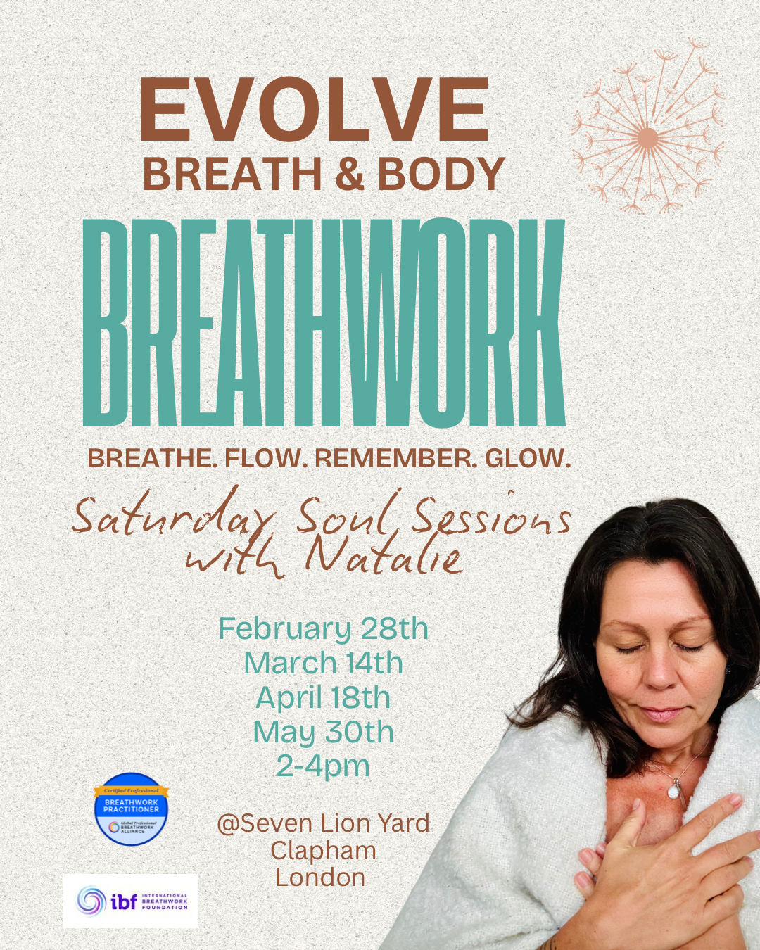 Natalie keany has been working with breathwork and trauma integration since 2013. She has developed the Evolve therapeutic breathwork faciltator training based on her own experience of living with and integrating childhood trauma and ptsd