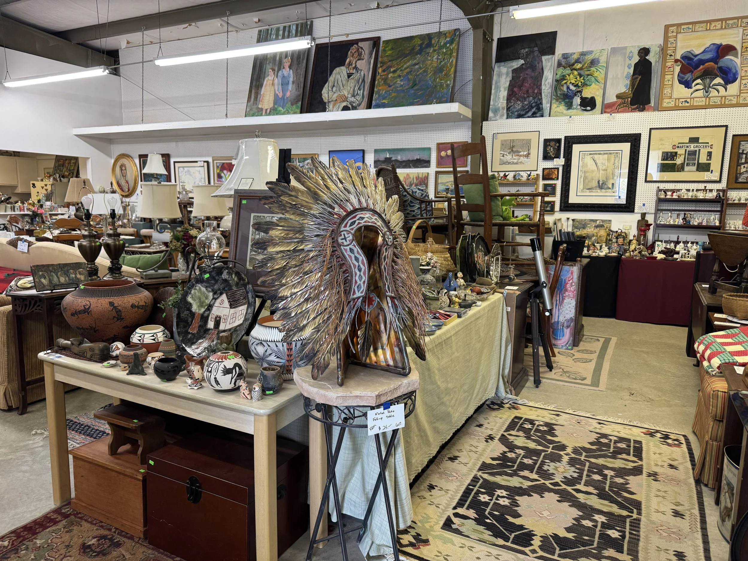 Warehouse Sale Featuring First Nations Collection, Furniture, Art, Pottery, Rugs and Much More!!
