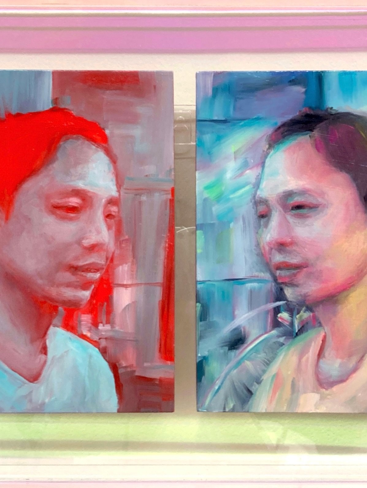 Something a little different. This is a miscellaneous commissioned portrait on top of the main piece I have been doing for a fellow artist. I have &ldquo;designed&rdquo; 2 diptychs for this commission, and here is the smaller actual portraits of the 