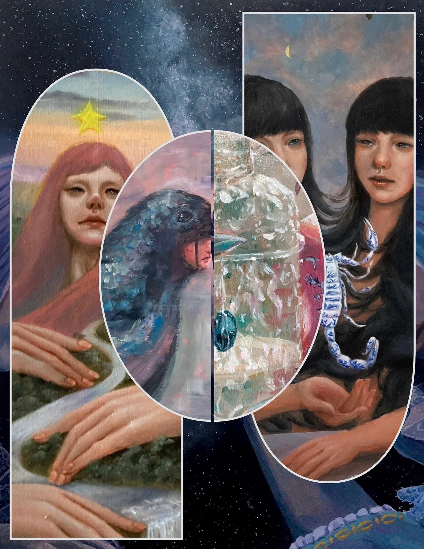 A purple and pink collection of old and 2025 pieces that I have picked out for the &ldquo;106&rdquo; group show opening next weekend at @baroque.house ! Show details and artists in 2nd slide~
.
Baroque House is a unique old shophouse space (106 years