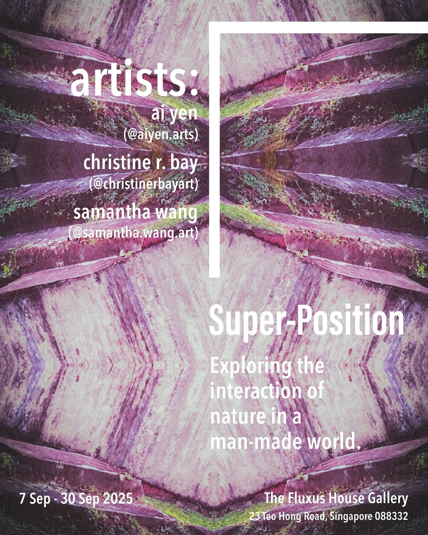 Excited to bring you a new trio show of mixed media works and photography!
.
About &ldquo;Super-Position&rdquo;
.
Superposition, in the quantum physics world, is a fundamental principle that states that the linear sum of solutions to a Schr&ouml;ding