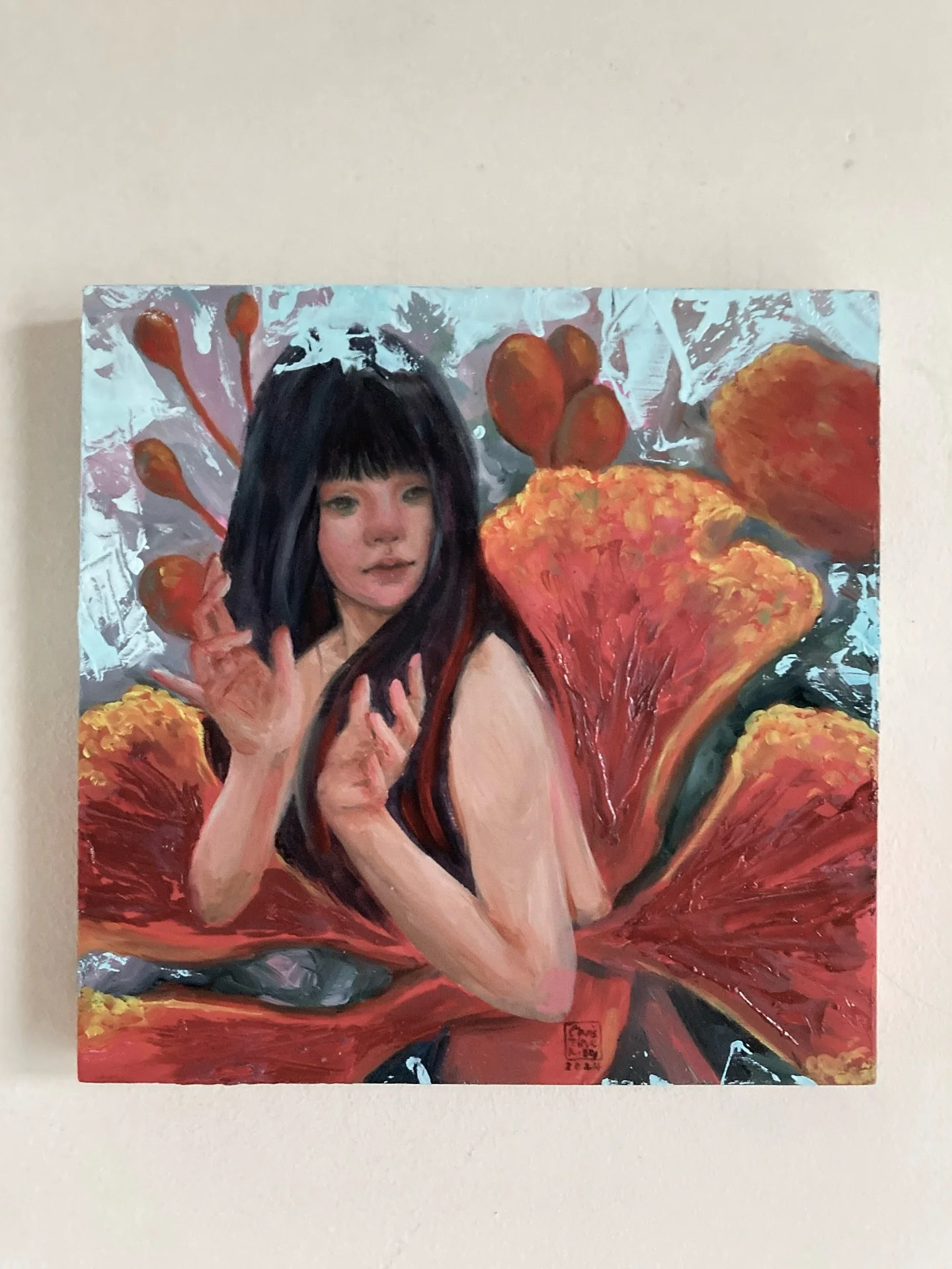 (Adopted) Caesalpinia
Oils on primed wooden panel
2024
.
Thank you collector for adopting this piece and thank you @mrlimsshopofvisualtreasures . Caesalpinia is reminiscing about my walks with Akiko in our neighbourhood park and about my secondary sc