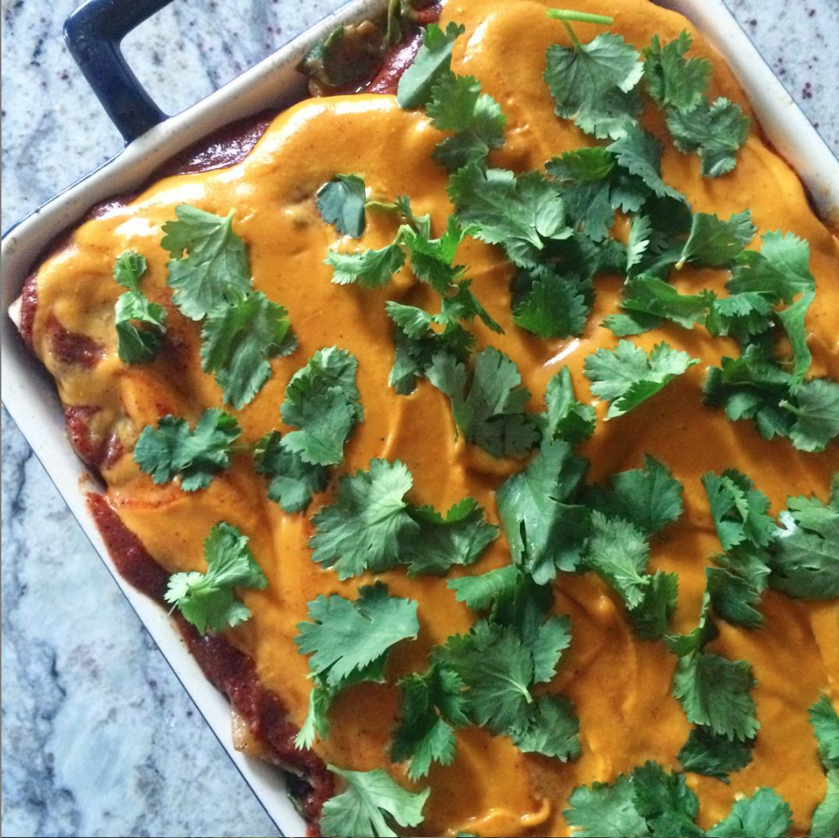 black bean enchiladas