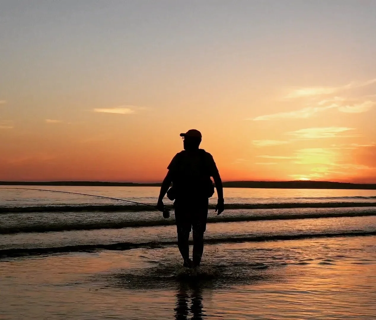 Down the beach chasing the bass and mullet..... love these summer evenings. Wales have some of best beaches.