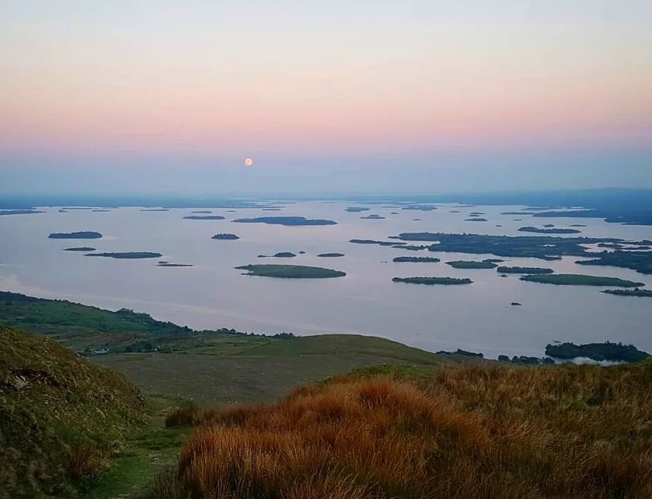 Summer moon rising over Lough Corrib..... 

This week's podcast episode is an anniversary one, it has been one year since its launch, during that time there has been 48 episodes and just under 20,000 listeners. Really enjoyed it and lots more to come