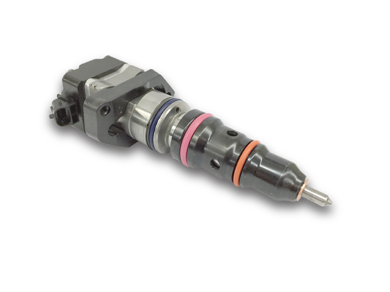 A fuel injection nozzle assembly with colored rings for identification. North Force diesel Parts, provide and offer a wide range of parts, OEM for truck, marine and Industrial application in British Columbia. 