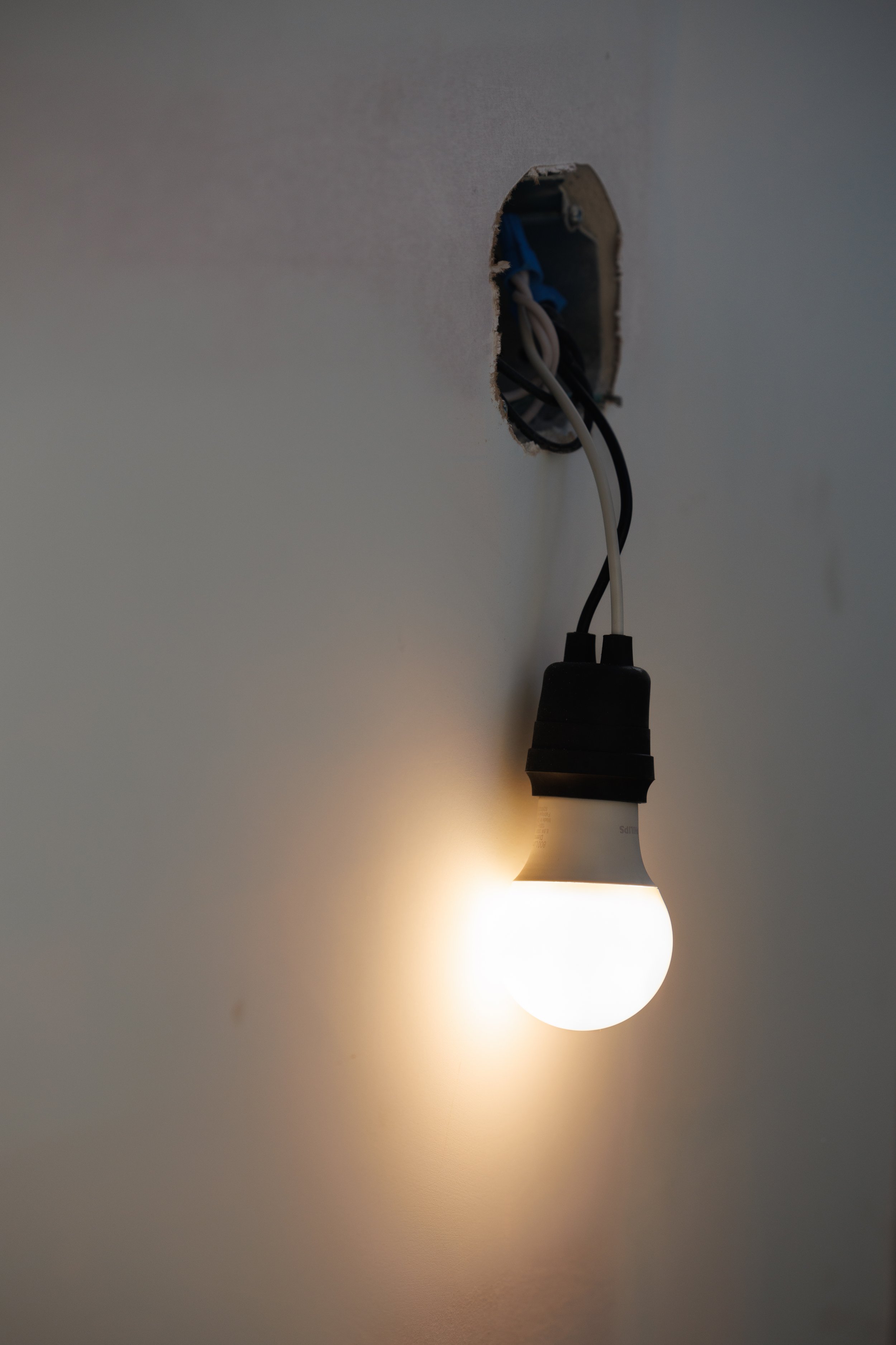 Light leading downstairs to the Rehearsal Hall