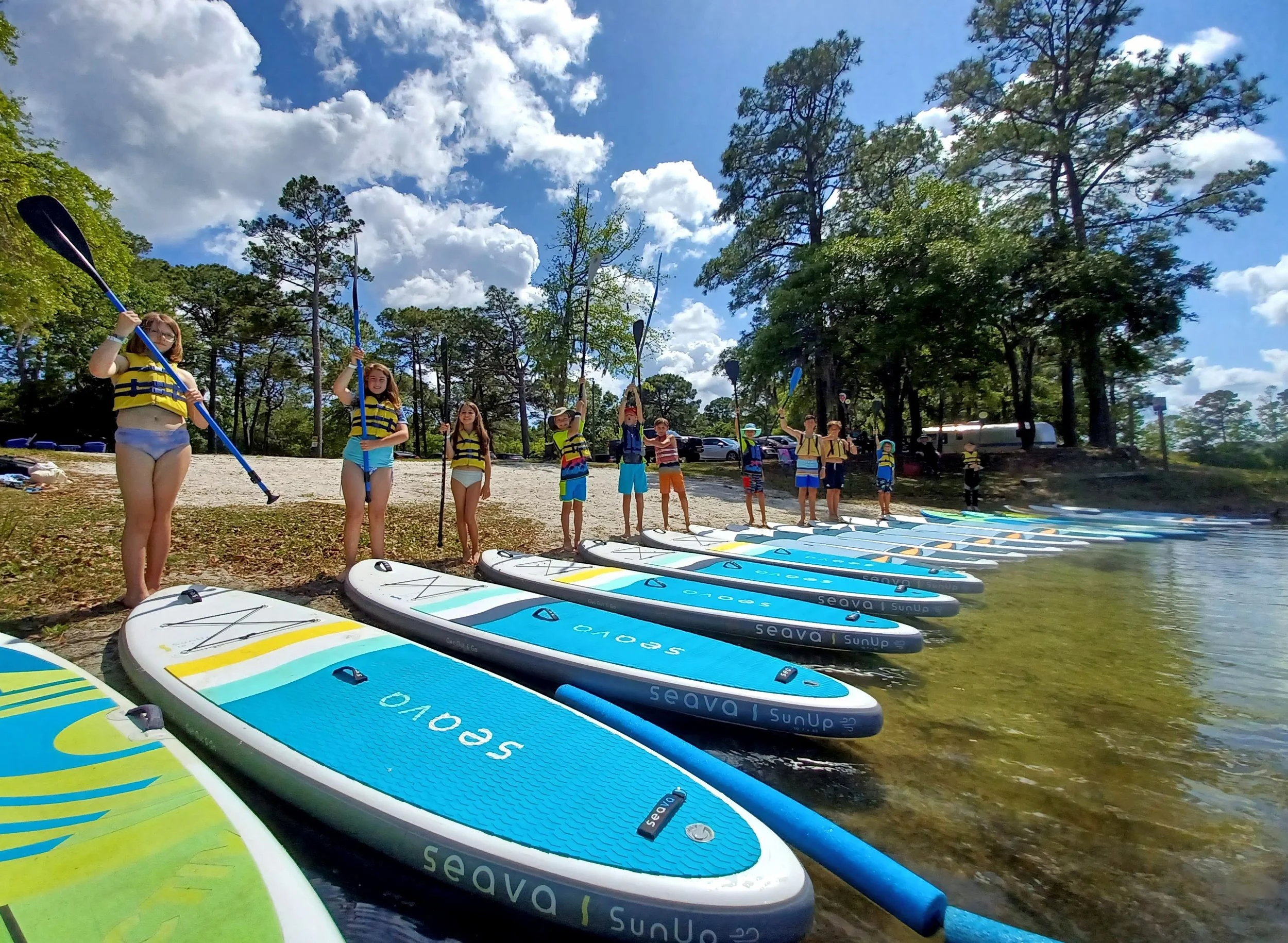 paddle beachtrophy lakes — Water Dog Paddle