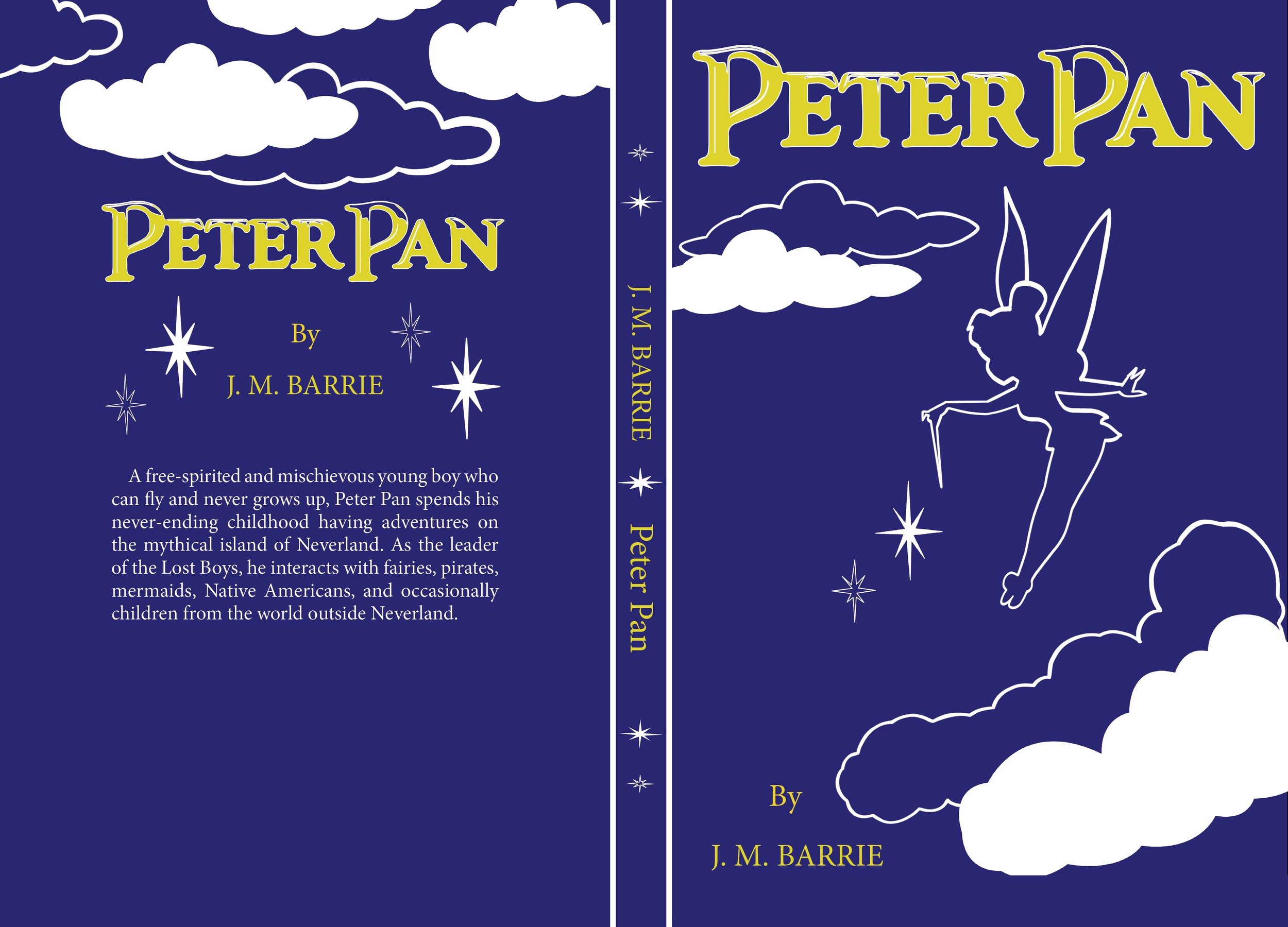 Peter Pan book cover jacket design