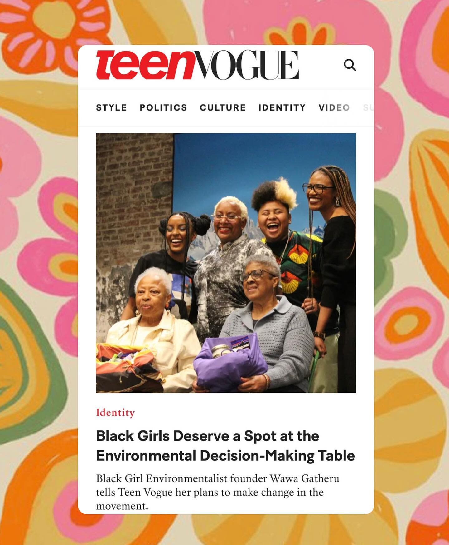 ✨All I want this Earth Day is for Black women &amp; femmes to find a home in the climate movement that loves them back✨

Seeing this article this morning brought me to tears. WHEW. To think - the @blackgirlenvironmentalist community launched in 2021 