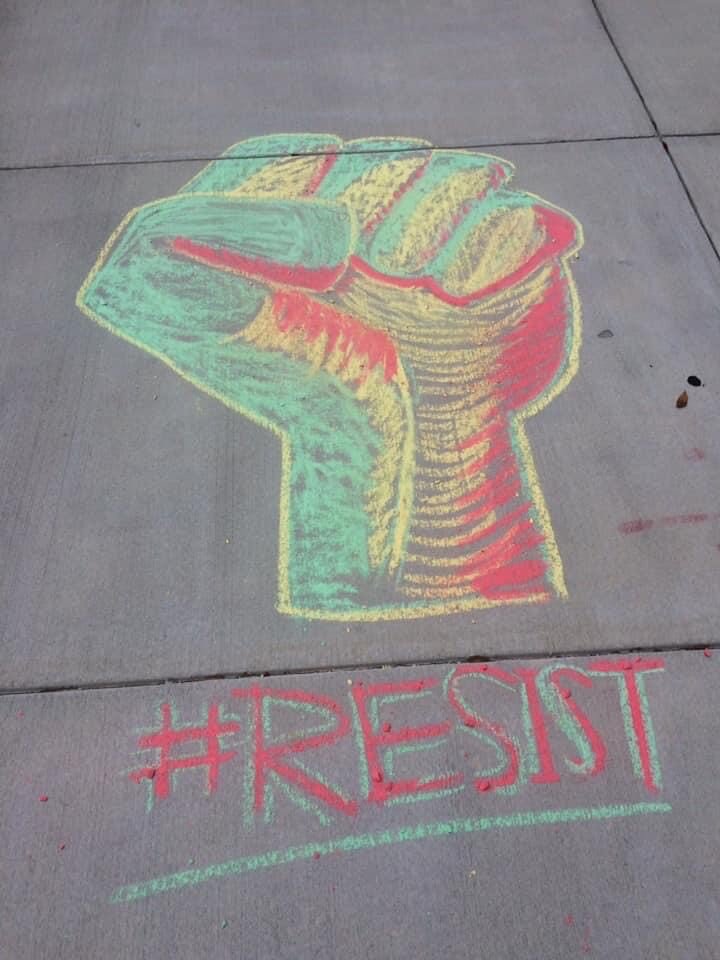Resist Chalk Piece