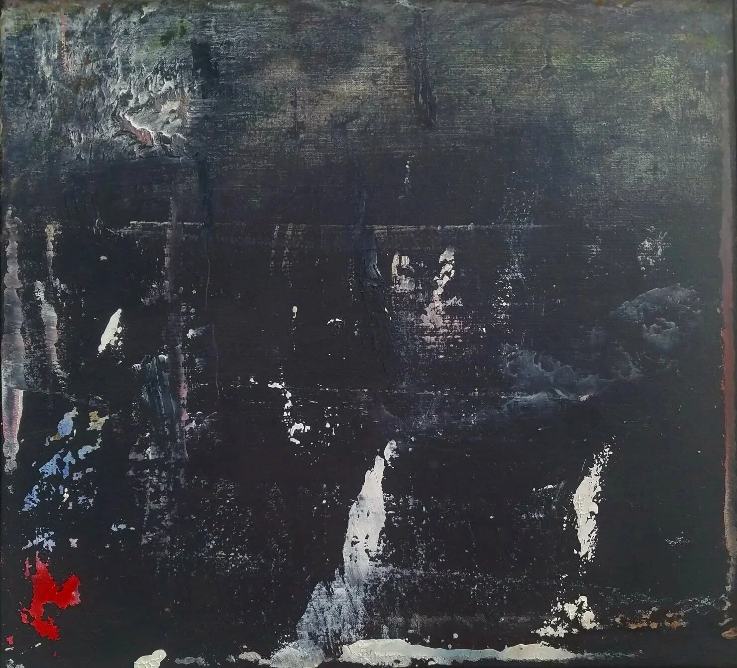 Tarpaulin, 2018, oil on canvas, 15.5 x 17 inches