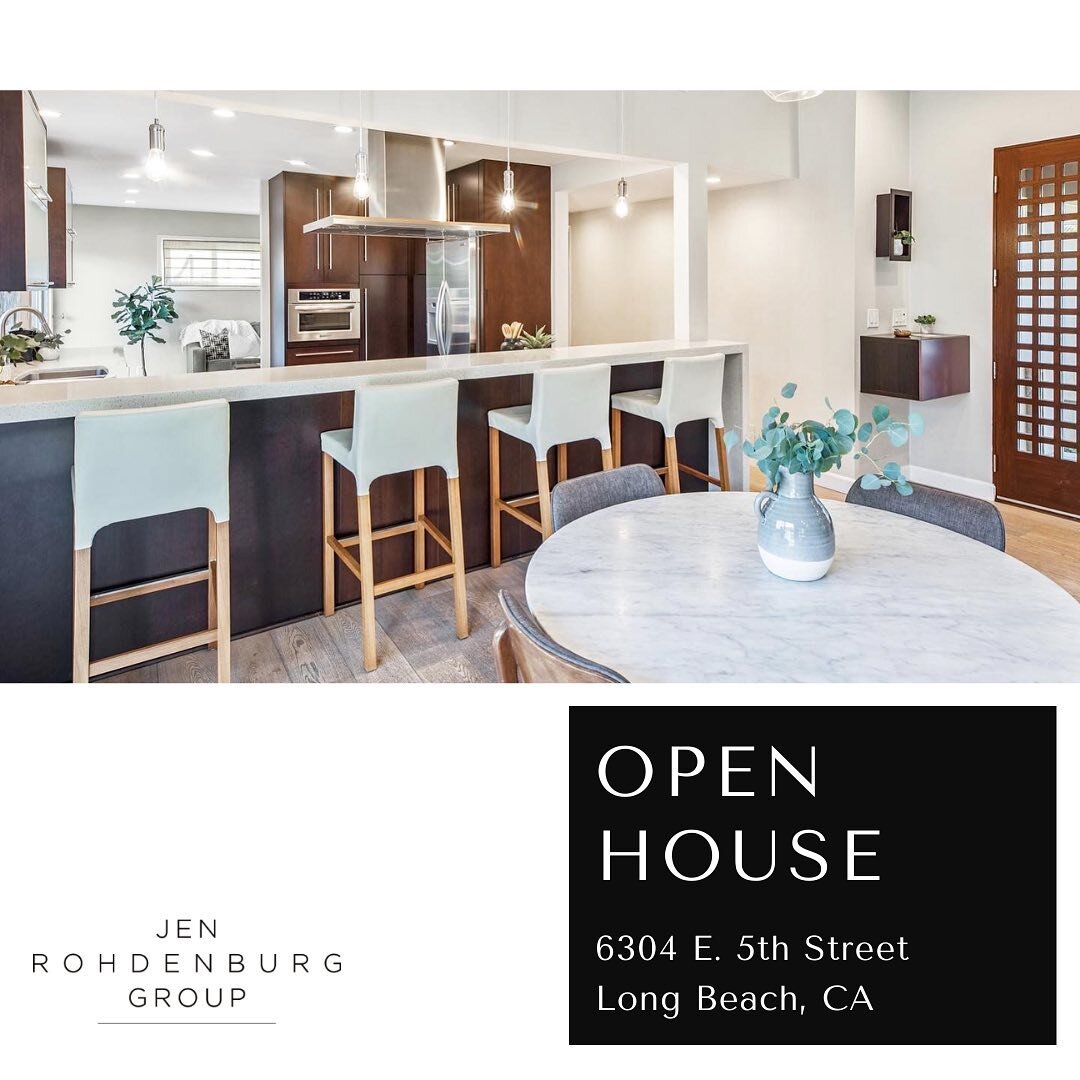 We&rsquo;re hosting TWO Open Houses in Long Beach today, 7/17, from 11am-2pm. 
Join us at 6304 E. 5th Street and 2221 Farolito Ave. 
We&rsquo;re thrilled to present these incredible properties. Who will the lucky buyers be!?
&bull;
#longbeach #longbe