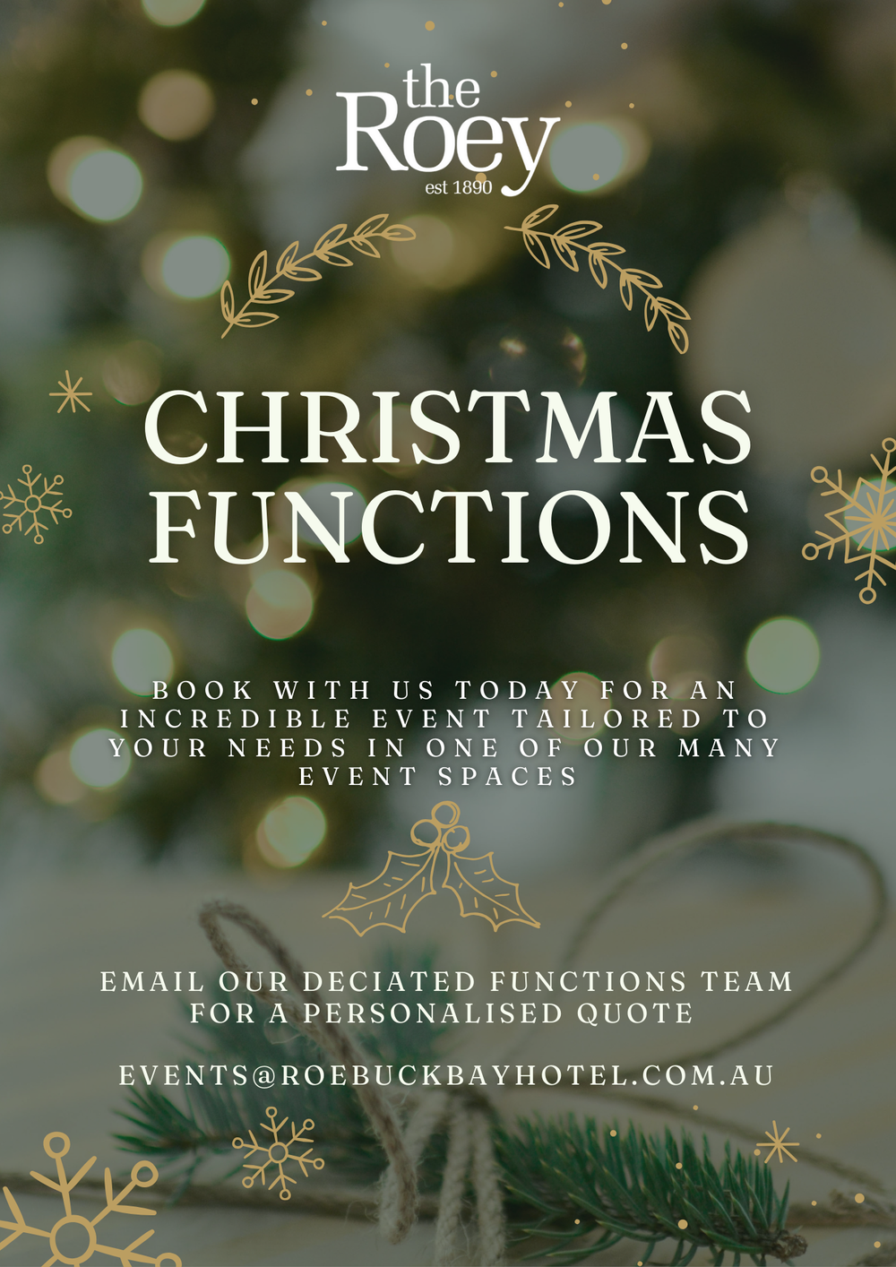 Functions The Roey Sports Bar Roebuck Hotel Broome, WA