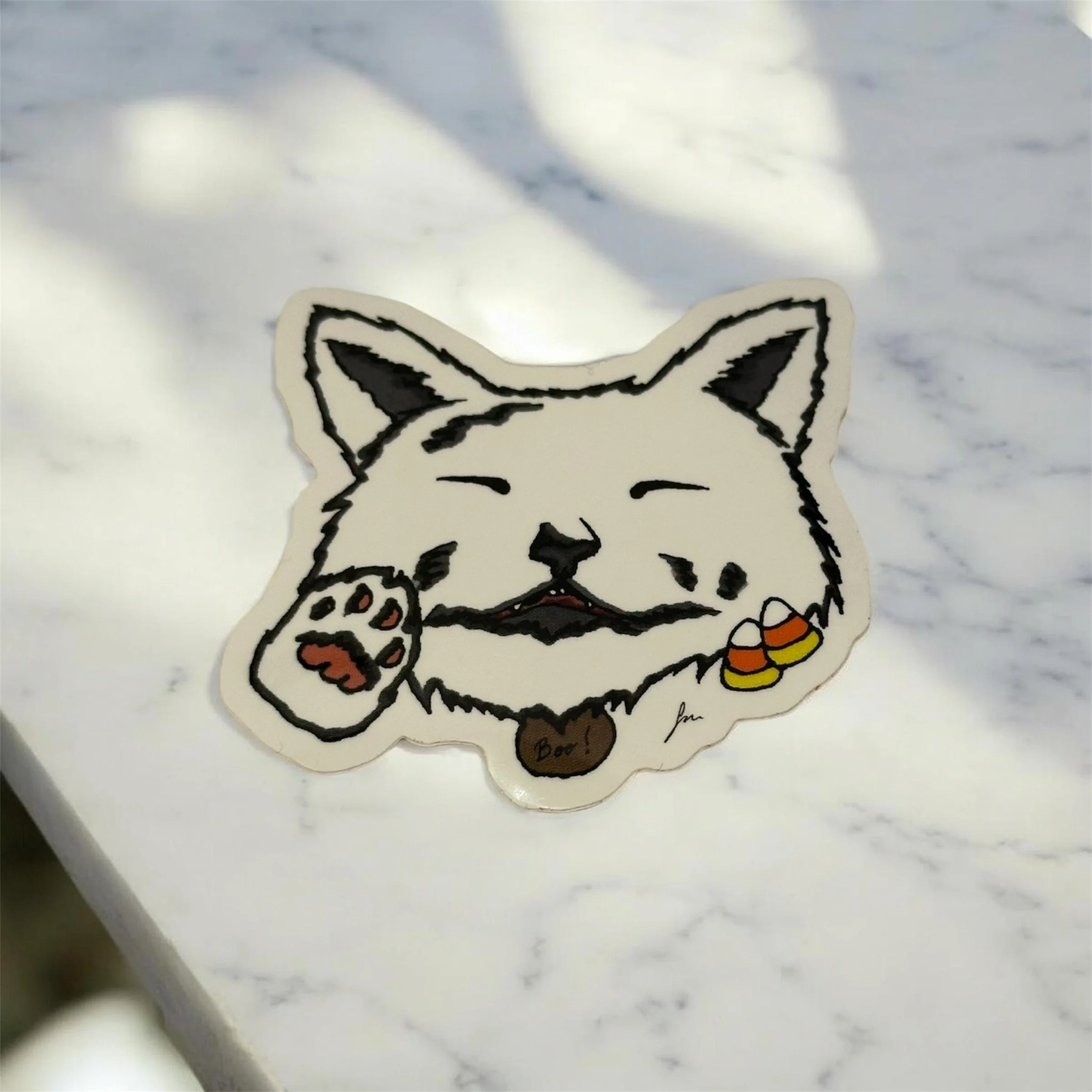 Moon - Candy Corn Cat