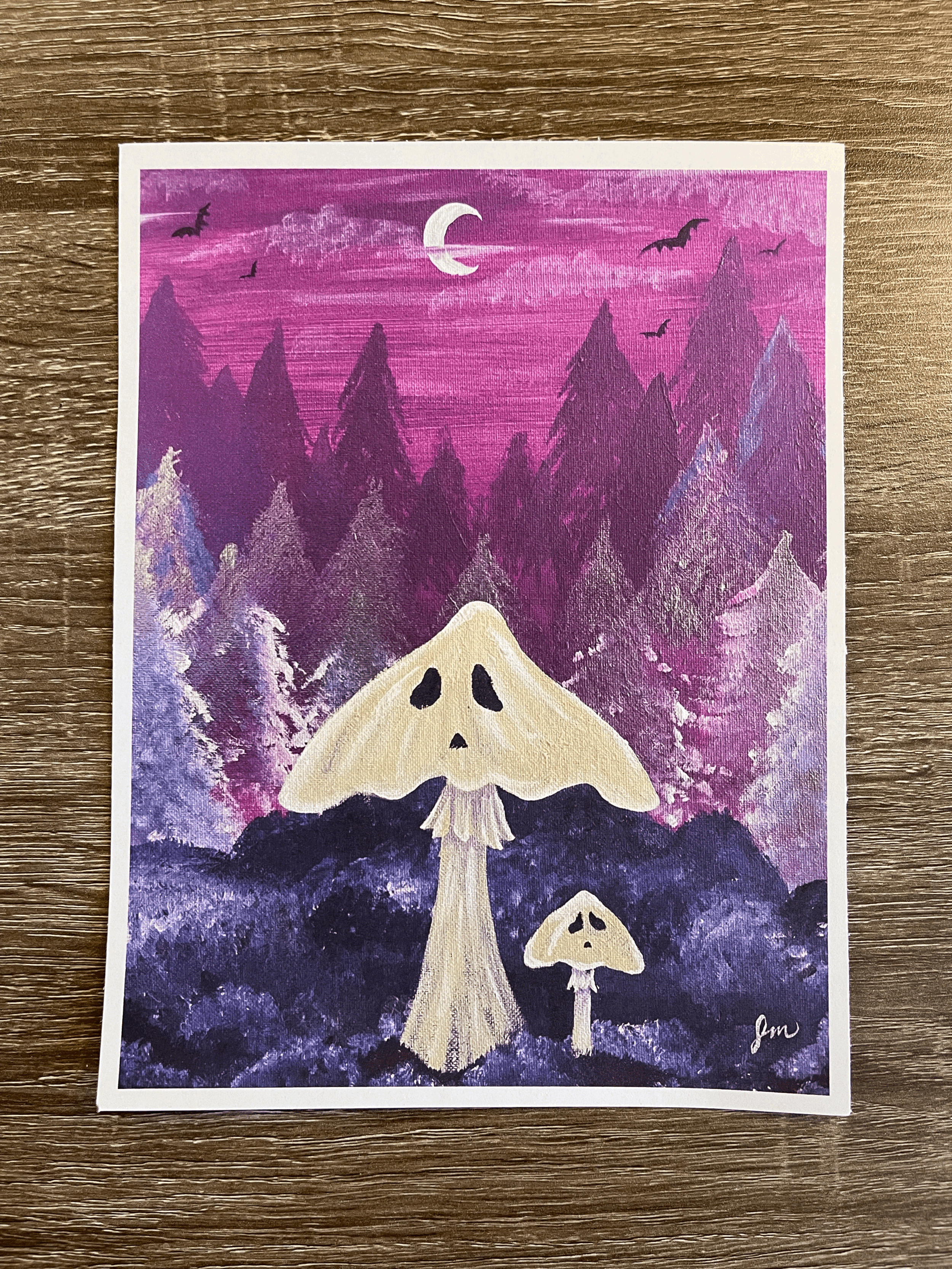 Ghosty Mushroom Print