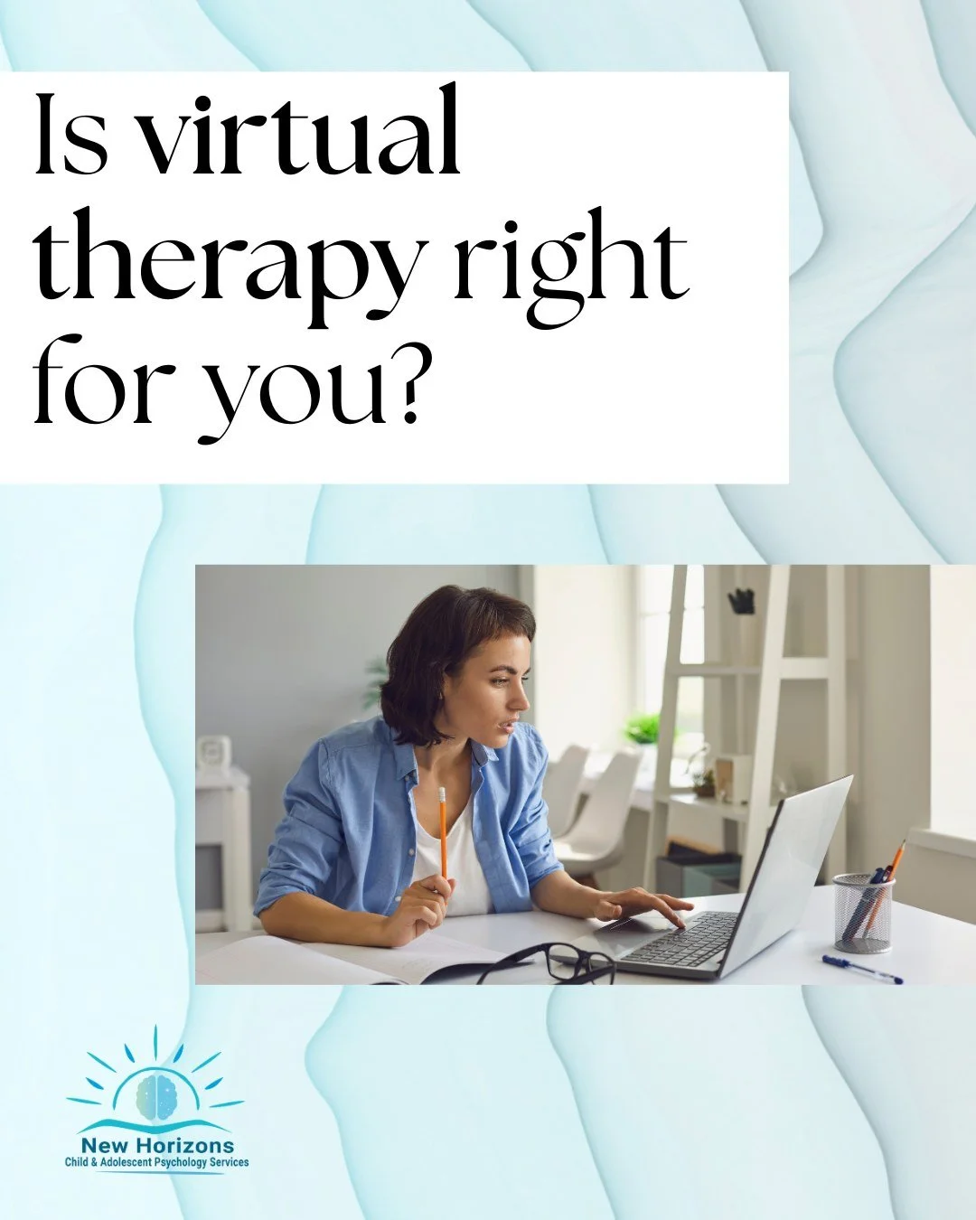 Therapy doesn&rsquo;t always have to happen in an office. 💻🤍

Virtual therapy provides a flexible and accessible way to connect with a psychologist from the comfort of your own space. Whether you&rsquo;re looking for support for yourself, your chil