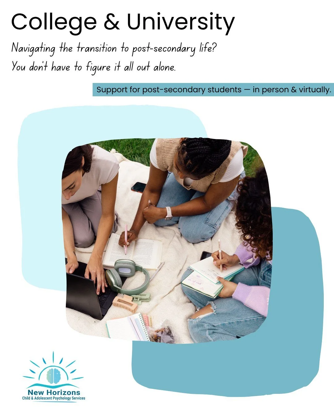 🎓 Starting College or University?

September brings exciting new beginnings &mdash; but adjusting to post-secondary life can also feel overwhelming.

Living away from home.
Making new friends.
Managing academics.
Navigating stress &amp; anxiety.

💛