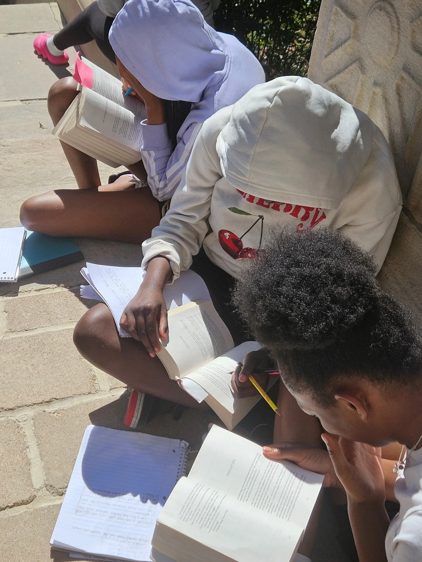 Literacy Circle on the Yard....Great things are happening in middle school!