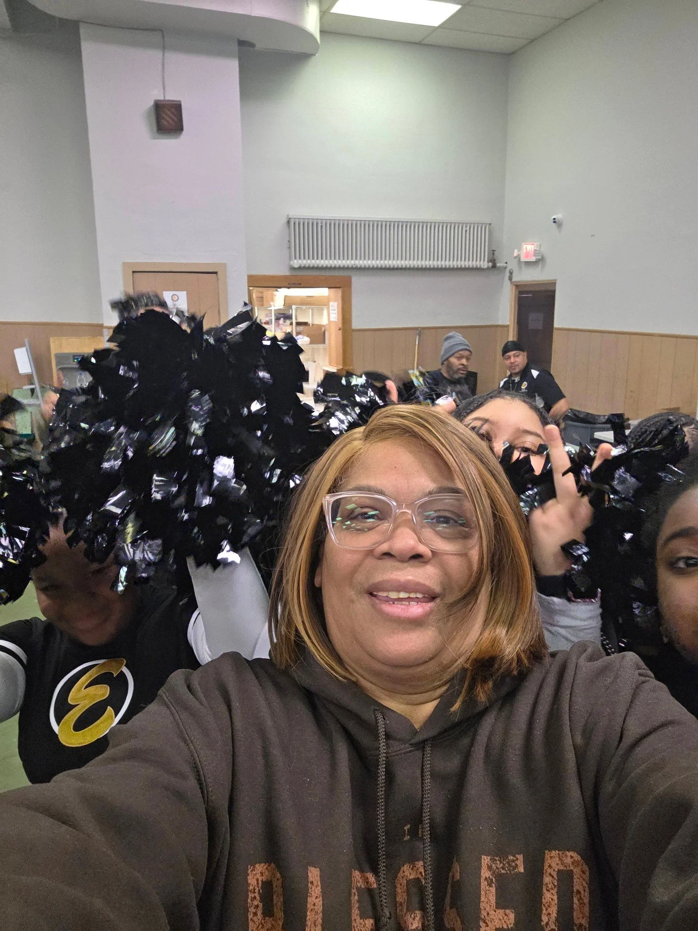 Kicking off our East Preparatory Academy basketball season with a student vs. Staff basketball game🏀