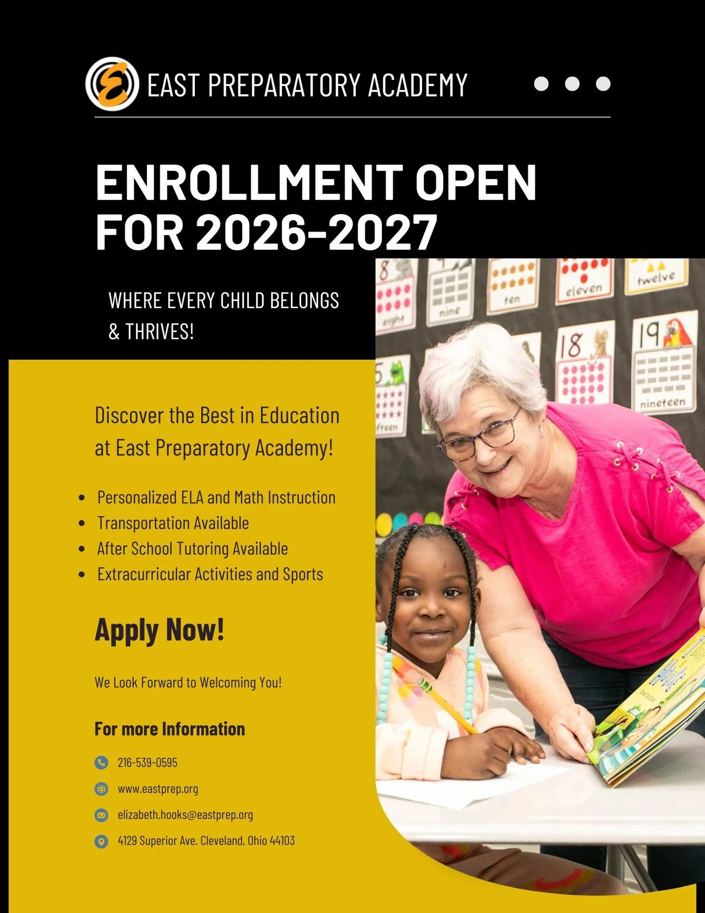 It is that time again! Open Enrollment has officially begun for the 2026-2027 school year! We are so excited for the year ahead and we are looking forward to welcoming back our scholars and gaining some new faces as well. Tell your friends and family