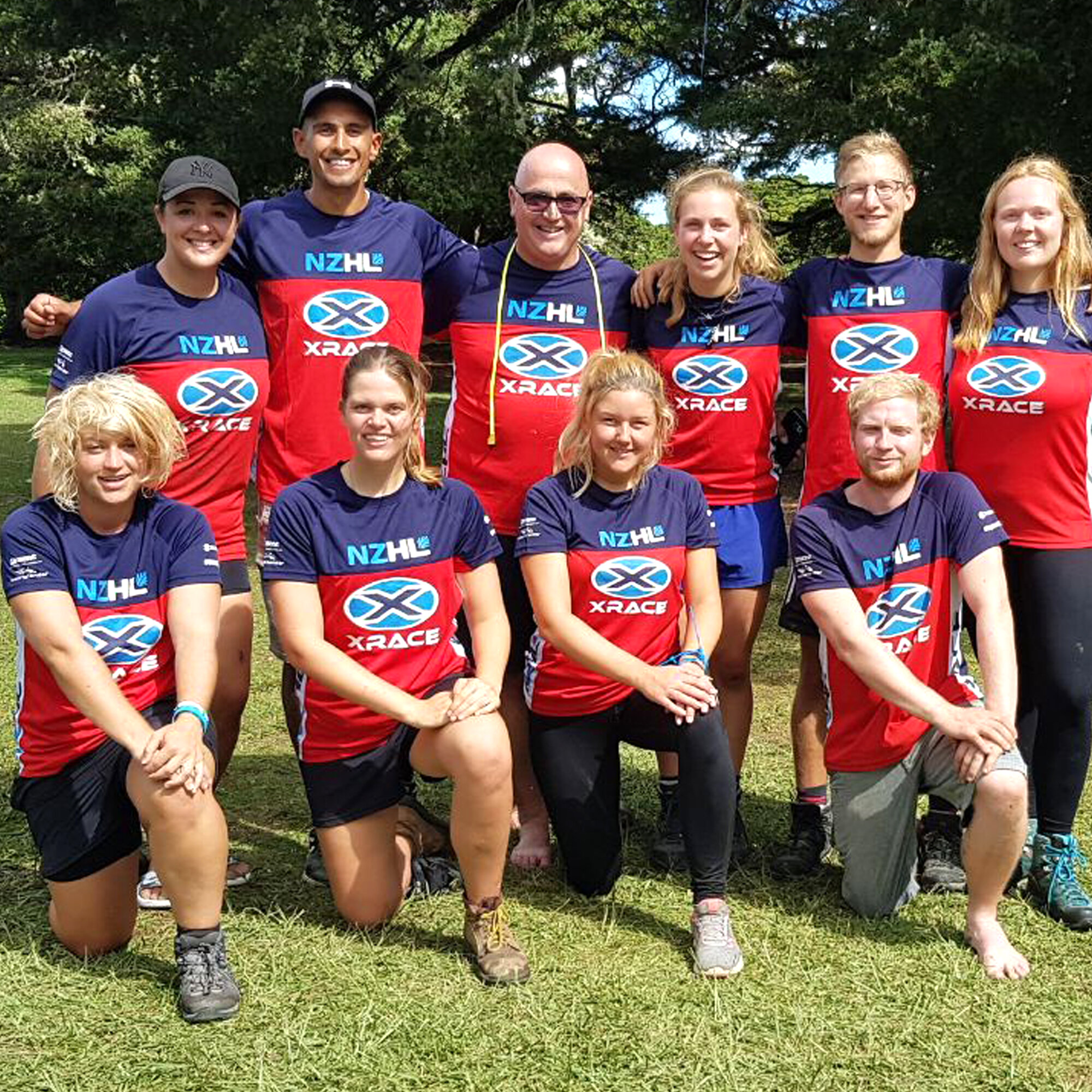 2018 season.    Left to Right. Top row. Natalie "Truckie" Waters (Auckland), Jay Ramsurrun (Wales), Shane Hooks (series creator - 6th season, Auckland), Kim Hellemans (Netherlands), Vincent Villers (Belgium), Tamara Hermans (Race director, 4th season, Netherlands). Front row. Jessisa Wanderer (England), Teah Goossen (Canada), Linnéa Blomqvist (Sweden), Arwyn Davies (Race director, 3rd season, Wales).
