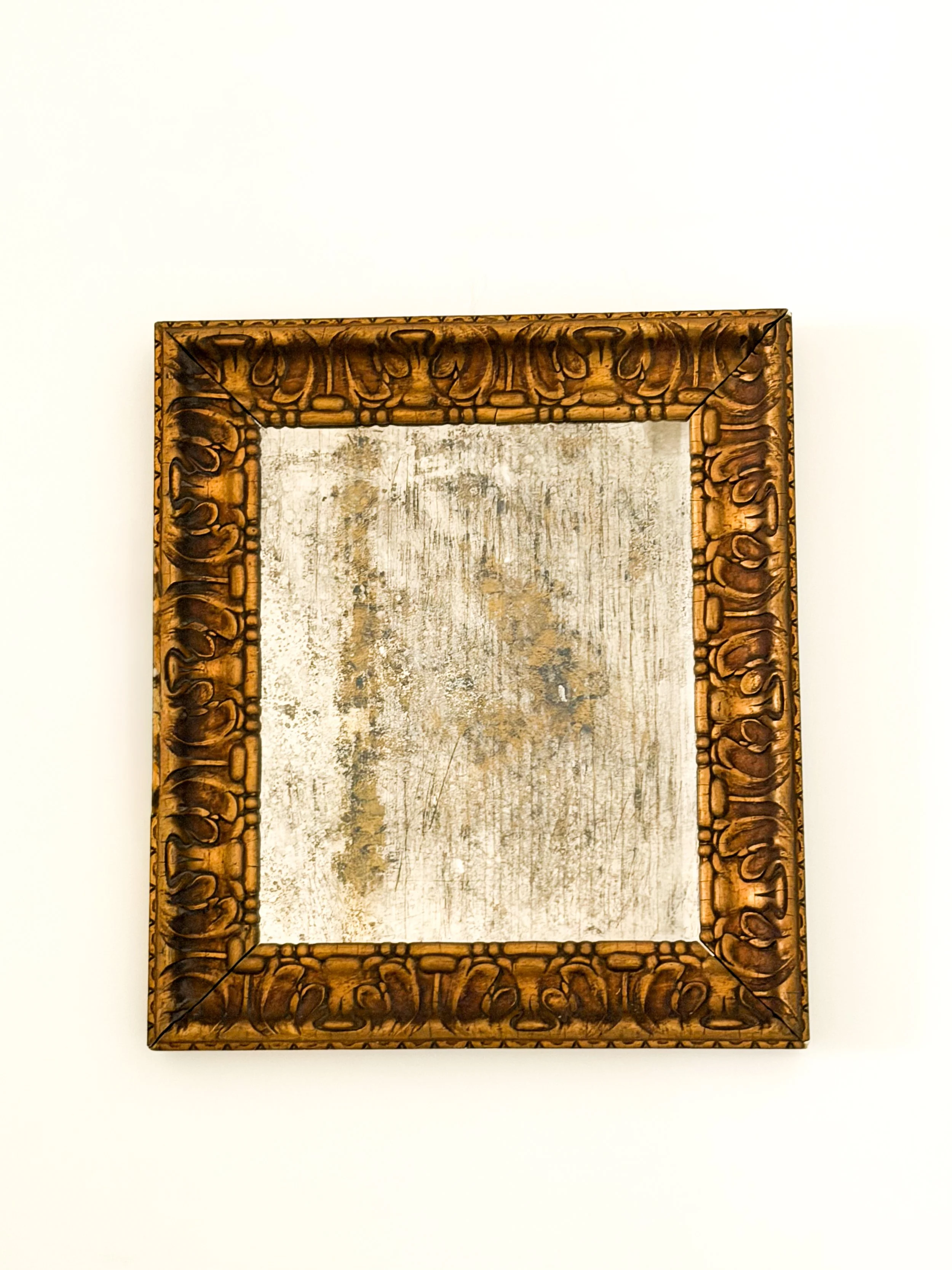 LARGE ANTIQUED MIRROR