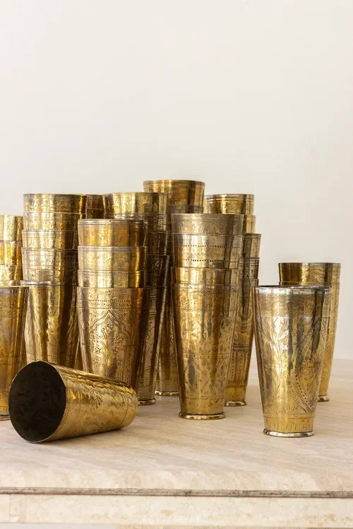 VINTAGE BRASS VASE