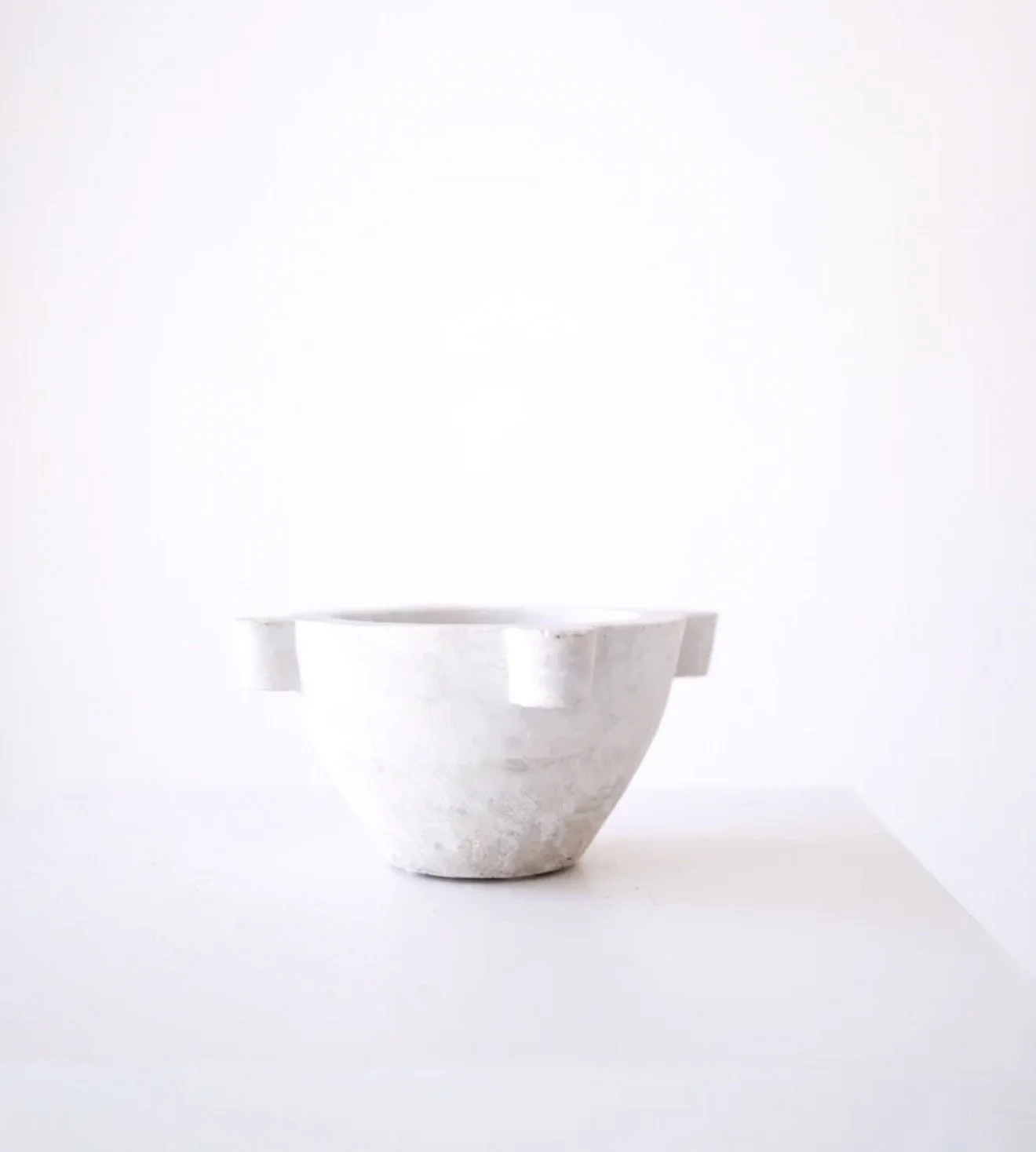 ANTIQUE MARBLE MORTAR; FRANCE