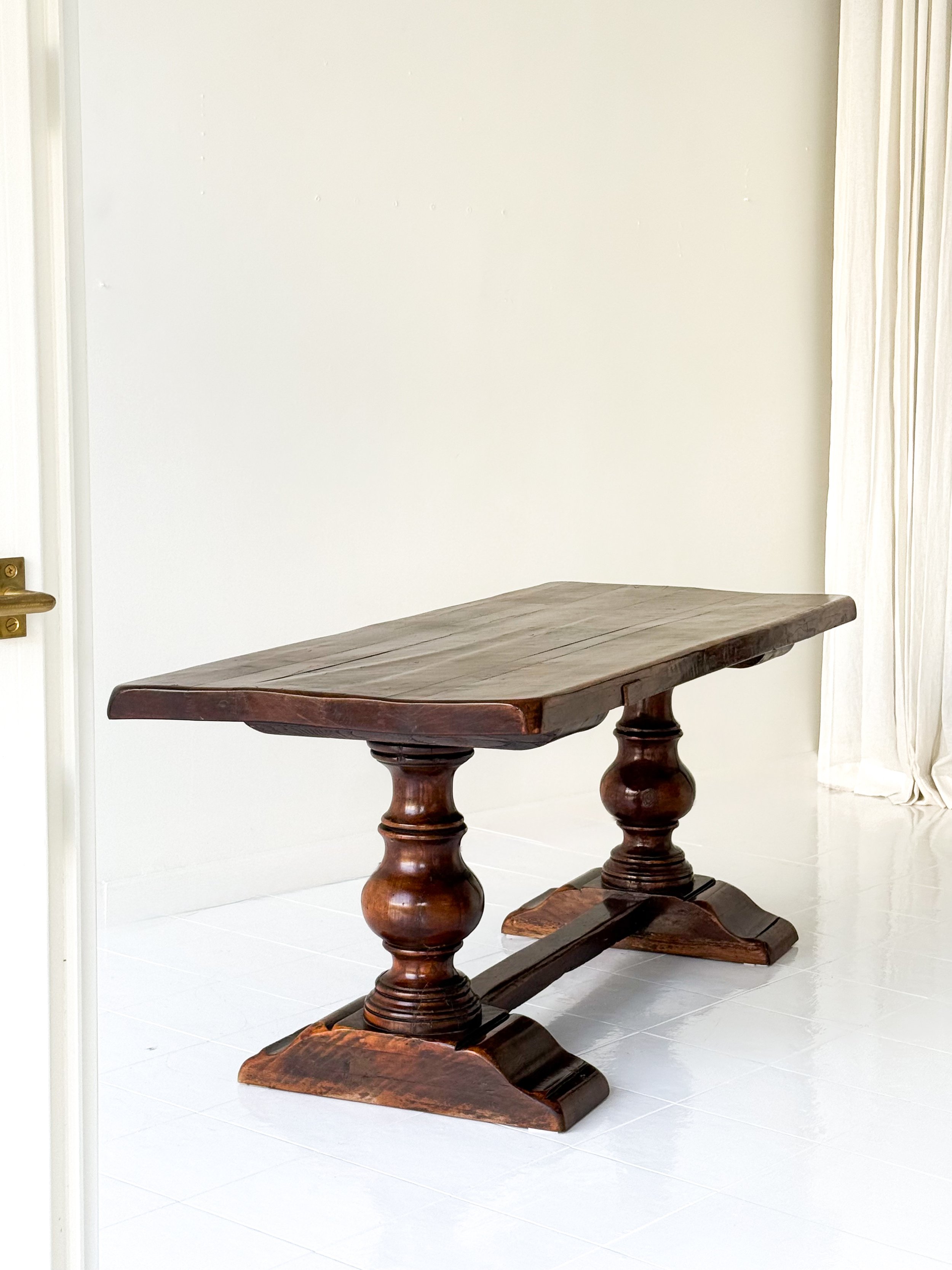 ANTIQUE WOOD TABLE FROM BELGIUM