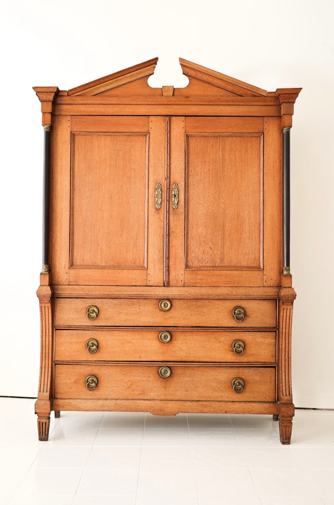 ANTIQUE EMPIRE ARMOIRE; FRANCE