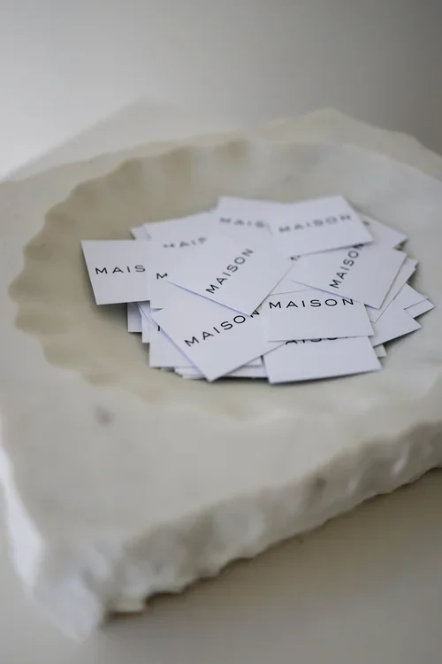 MARBLE FLUTED BOWL