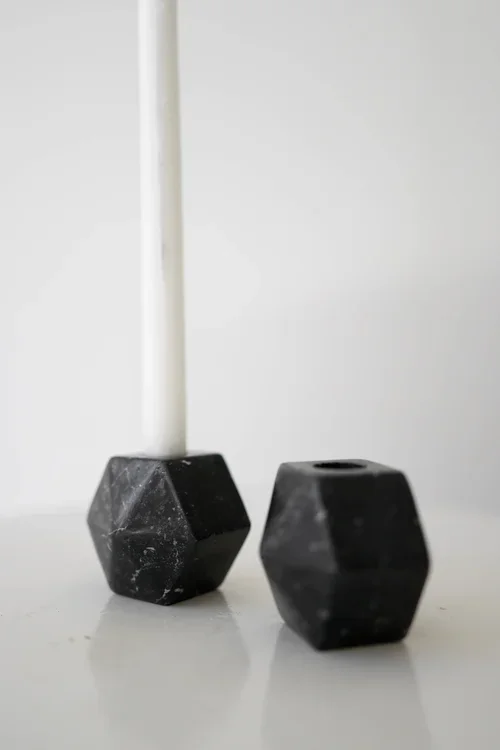 MARBLE CANDLEHOLDERS