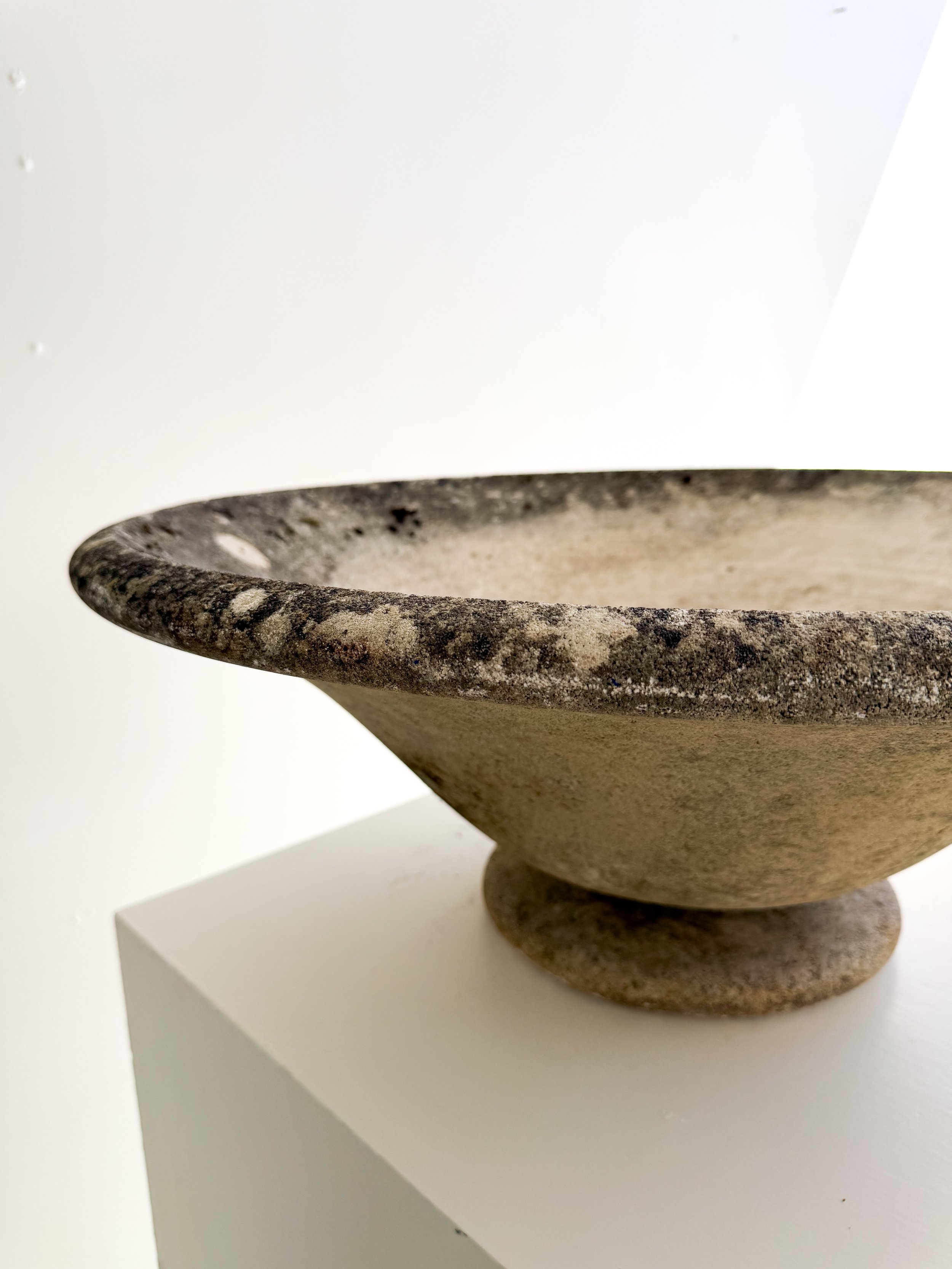 ANTIQUE STONE FOOTED PLANTER; FRANCE