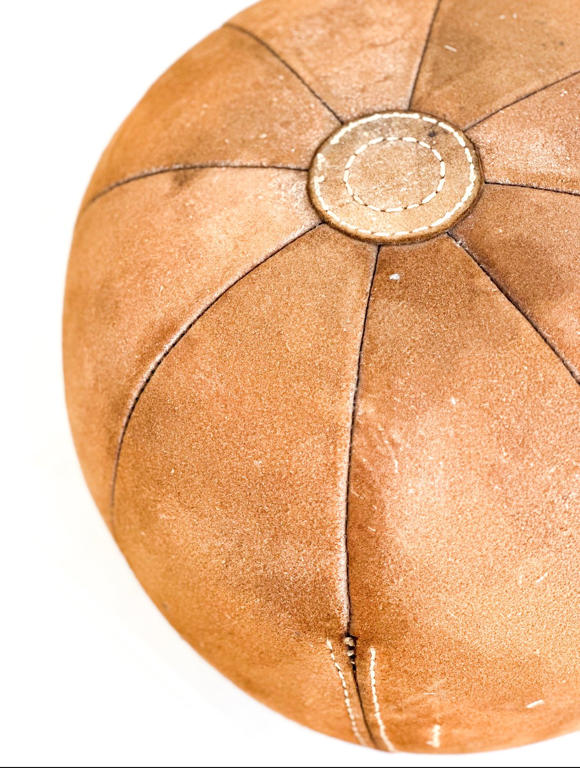 VINTAGE LEATHER MEDICINE BALL