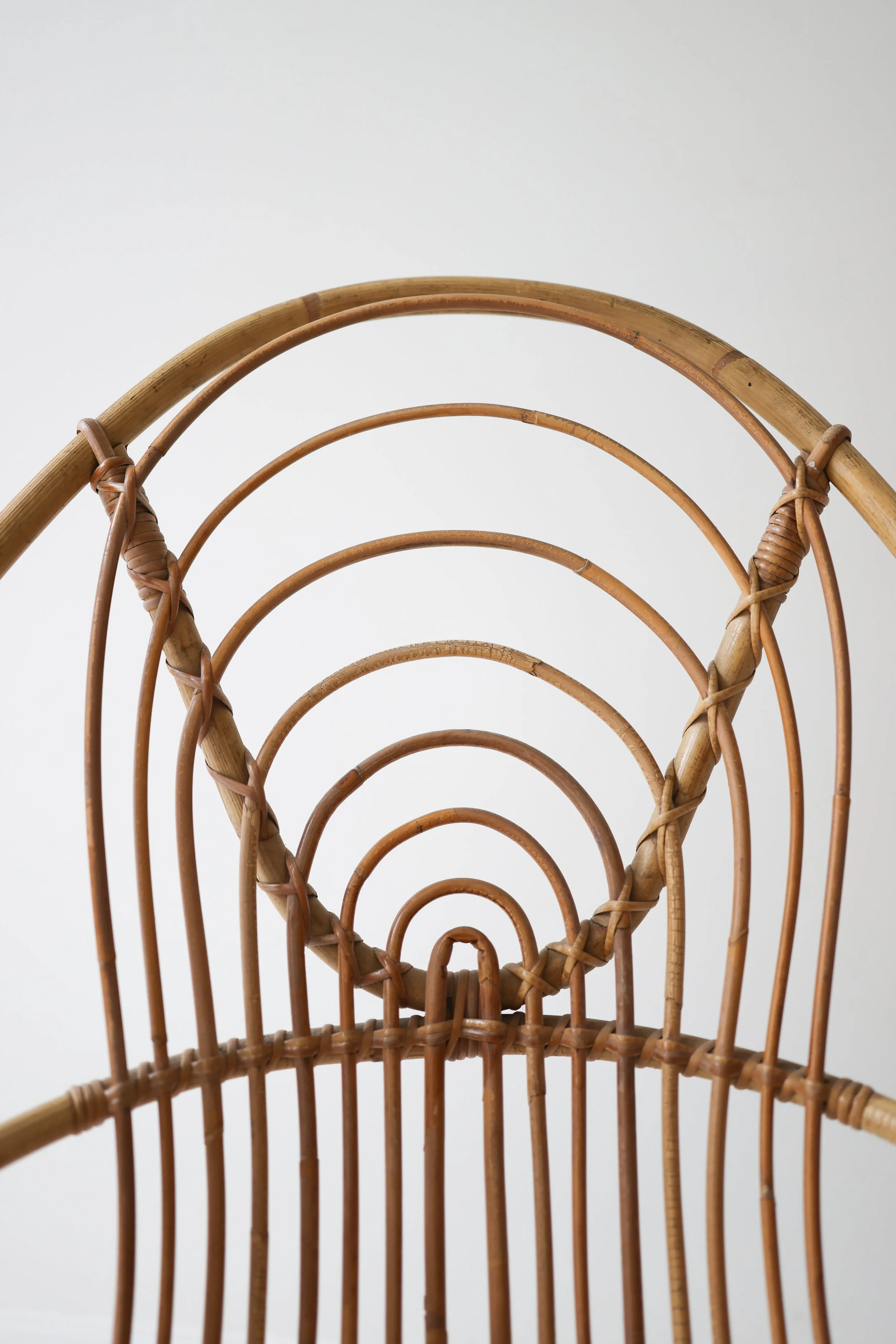 MIDCENTURY BAMBOO CHAIR; FRANCE