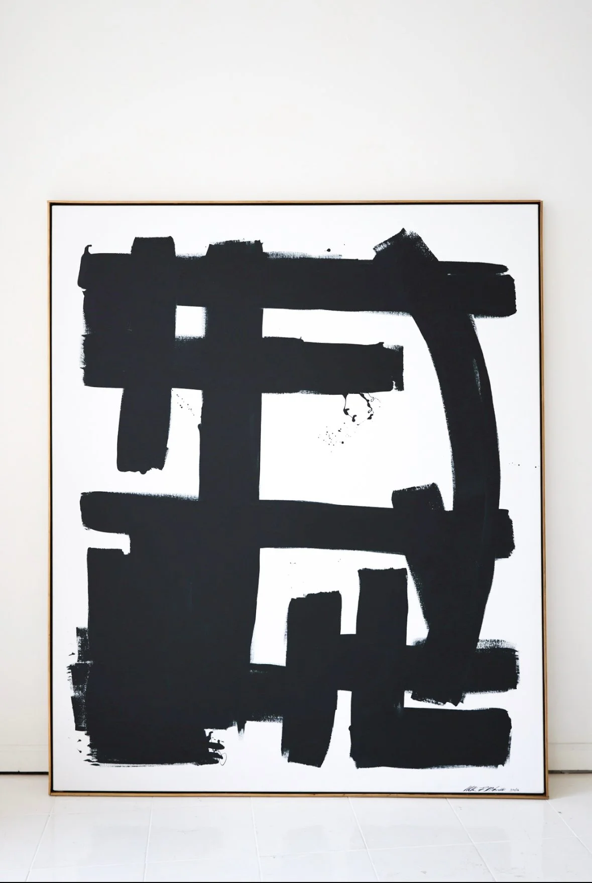 BLACK AND WHITE ABSTRACT BY WILLIAM MCLURE